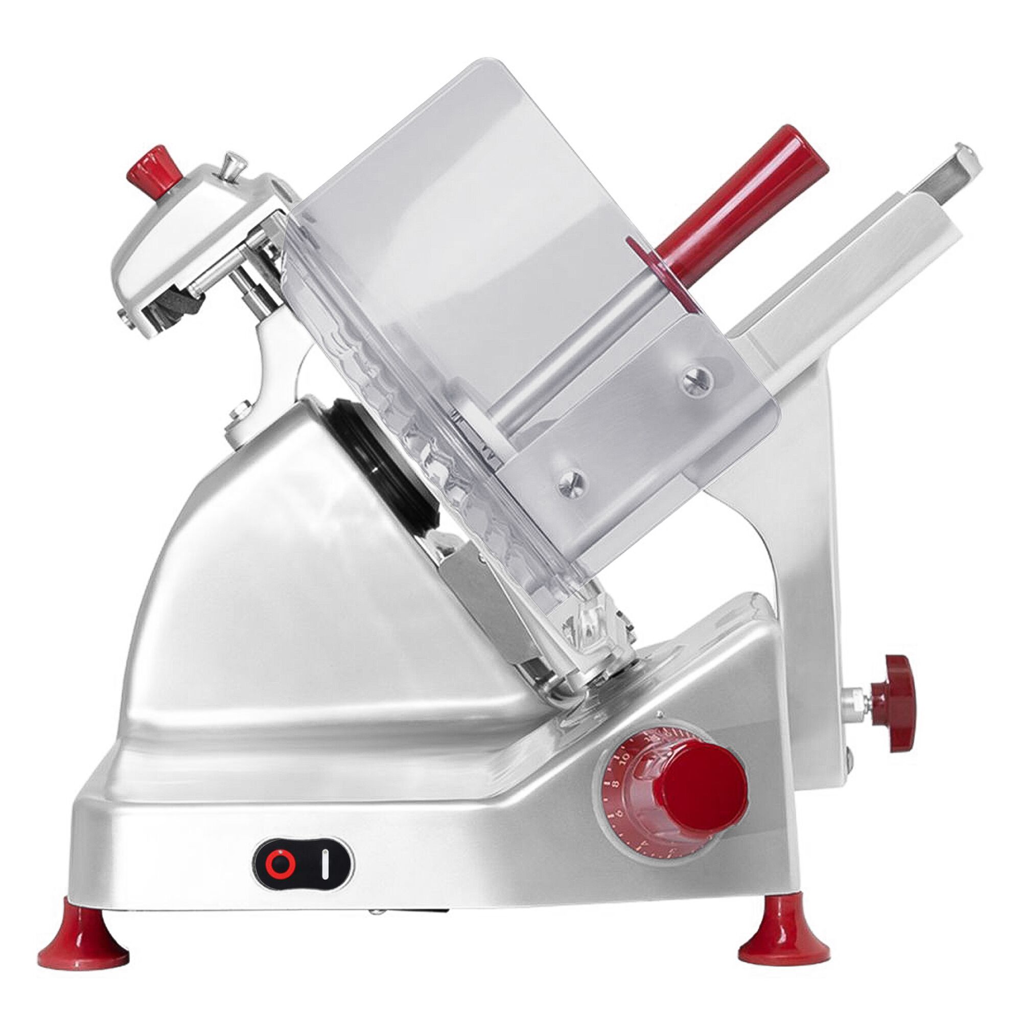 BERKEL | Commercial Pro Line XS25 Electric Gravity Feed Meat Slicer – Ø300 mm - 350 W - Silver - 230 mm round - 245×195 mm rectangular