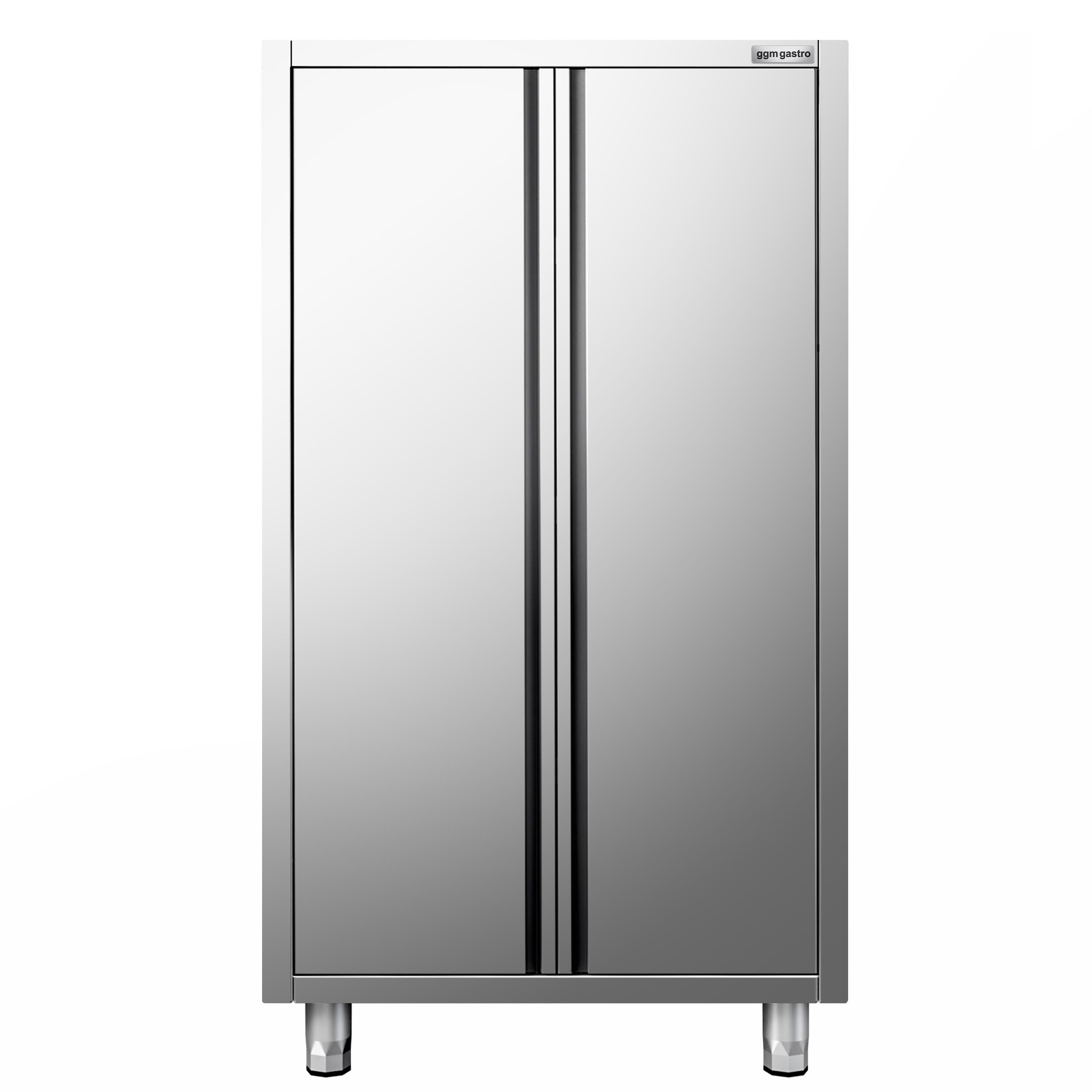 Armoire haute en inox PREMIUM - 1000x600mm - 2 portes battantes - Hauteur: 1800mm
