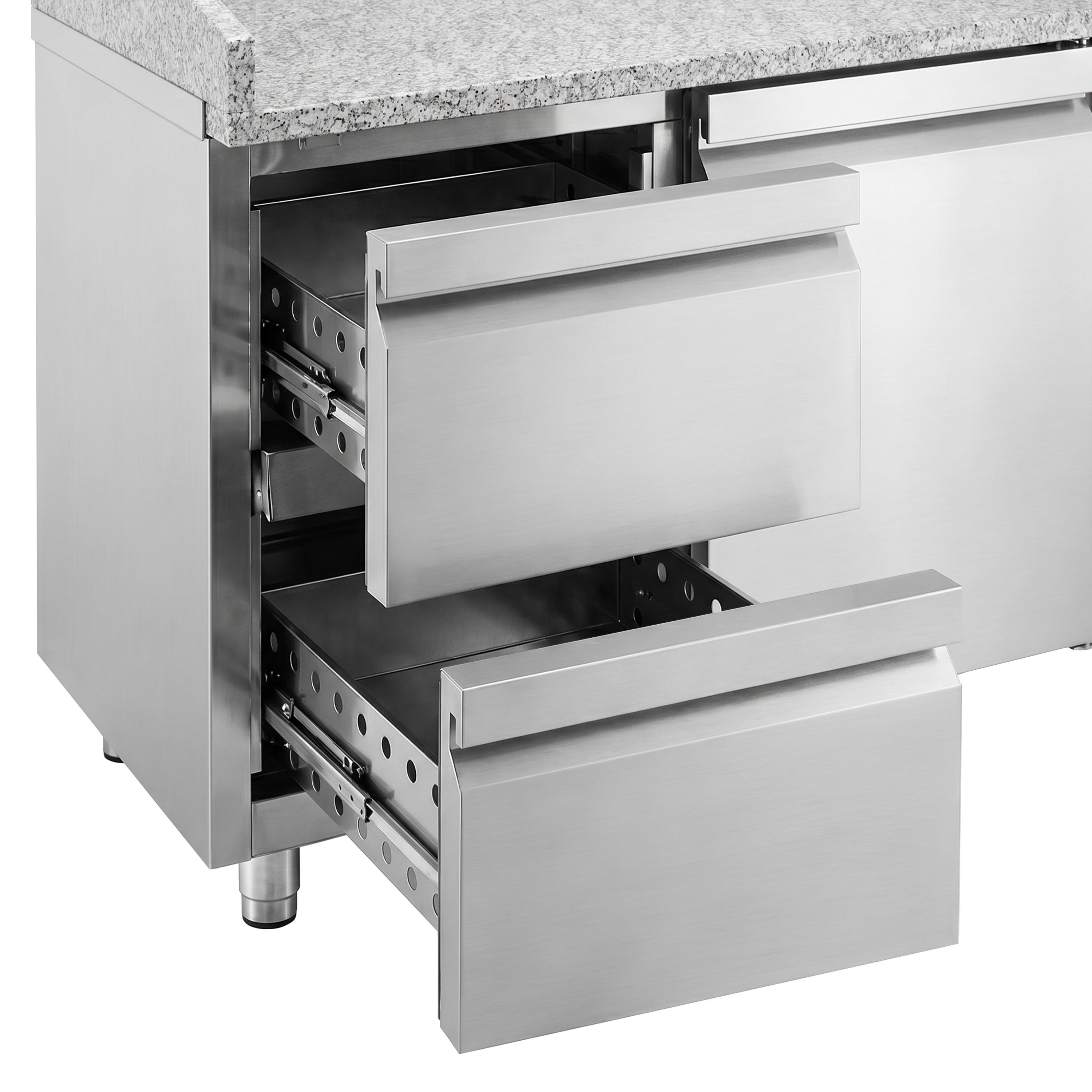 ECO pizza-hűtőpult – 1500x800 mm – 1 ajtóval és 2 fiókkal