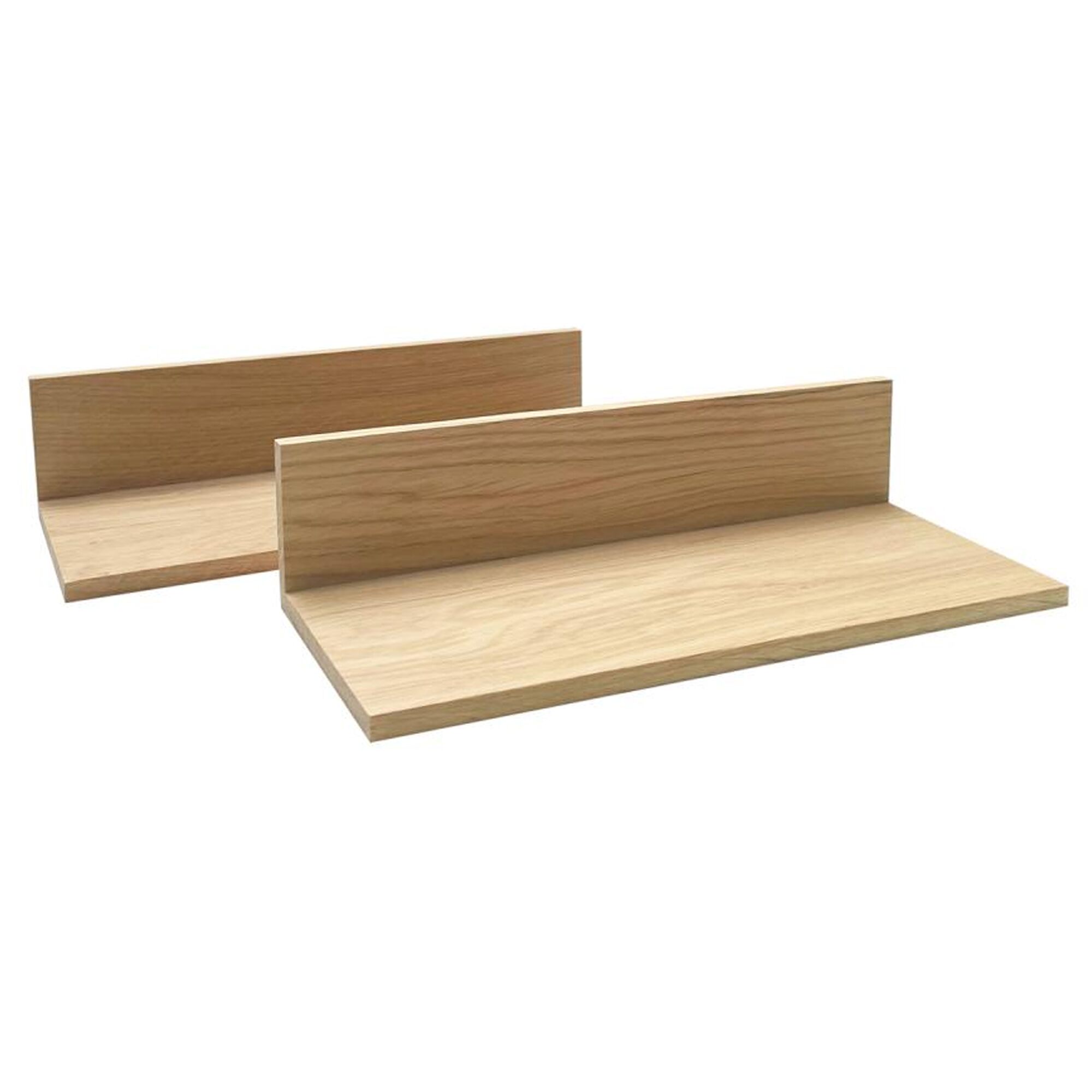 (2 pcs) Caisse pour buffet - VALO - Set de 2 pièces - Bois de chêne - Brun - compatible avec GN 1/2 - Hauteur:60mm