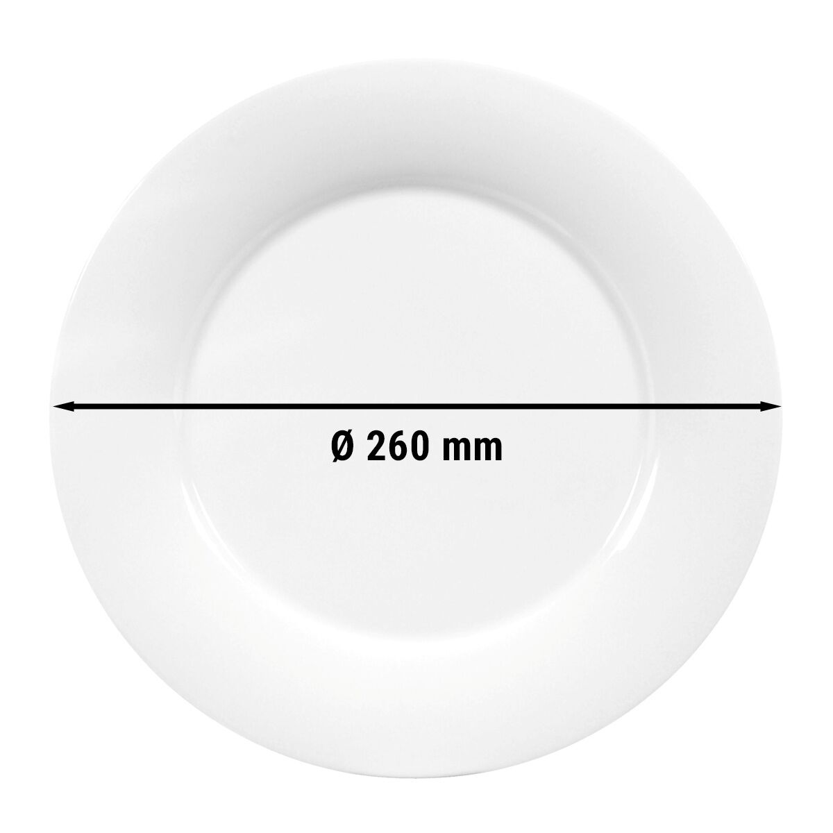 (6 pcs) SELTMANN WEIDEN | Savoy Side Plates – Flat – Ø 260 mm – White Porcelain