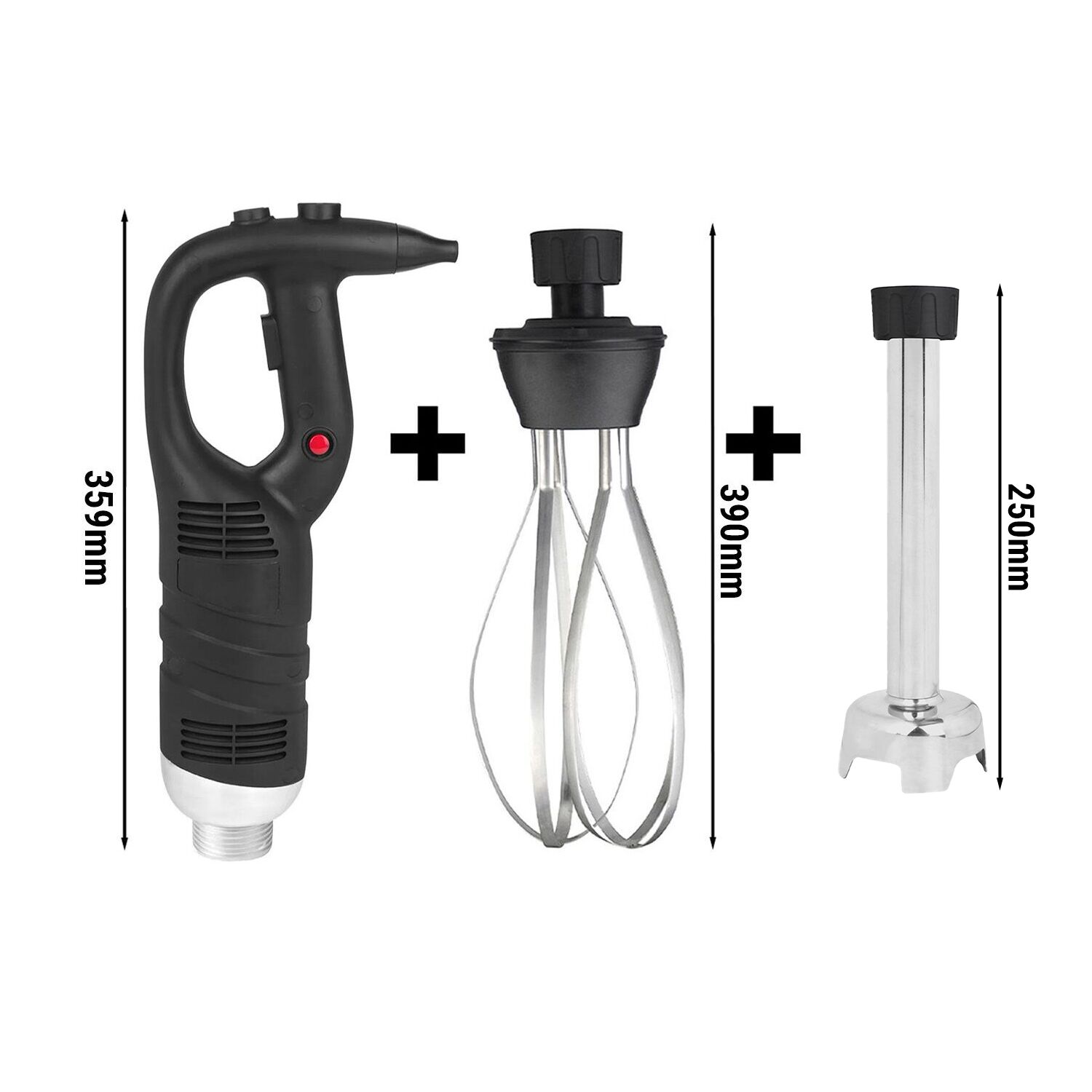 Mixeur plongeant professionnel Combi - pied démontable inclus - pied 500mm & Fouet - 450 W - 1 vitesse