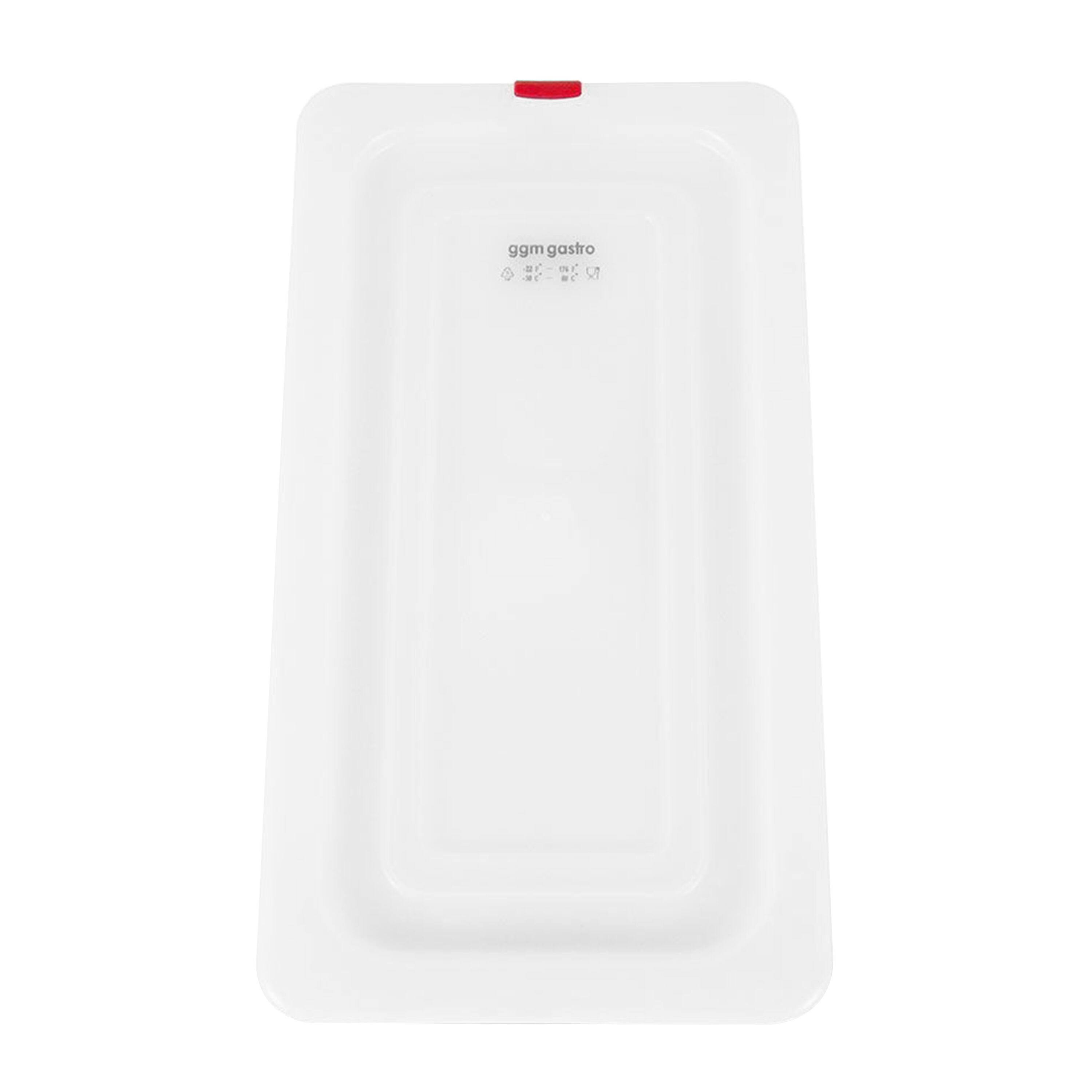 (6 pièces) Couvercle GN en Polypropylène 1/3 - Transparent - 325 x 176 mm - Hauteur: 17 mm
