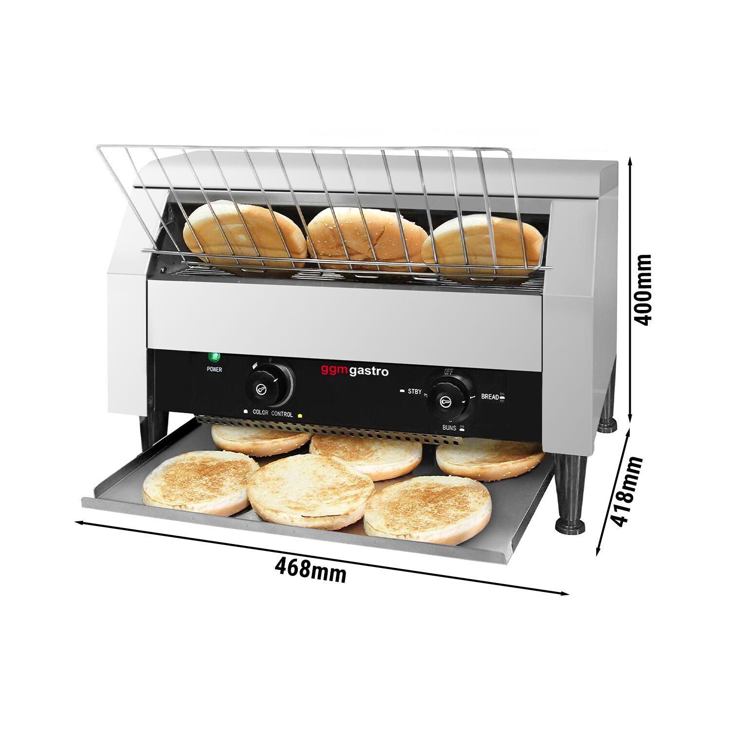 Commercial Conveyor Toaster - 2.6kW - up to 300 slices/hr