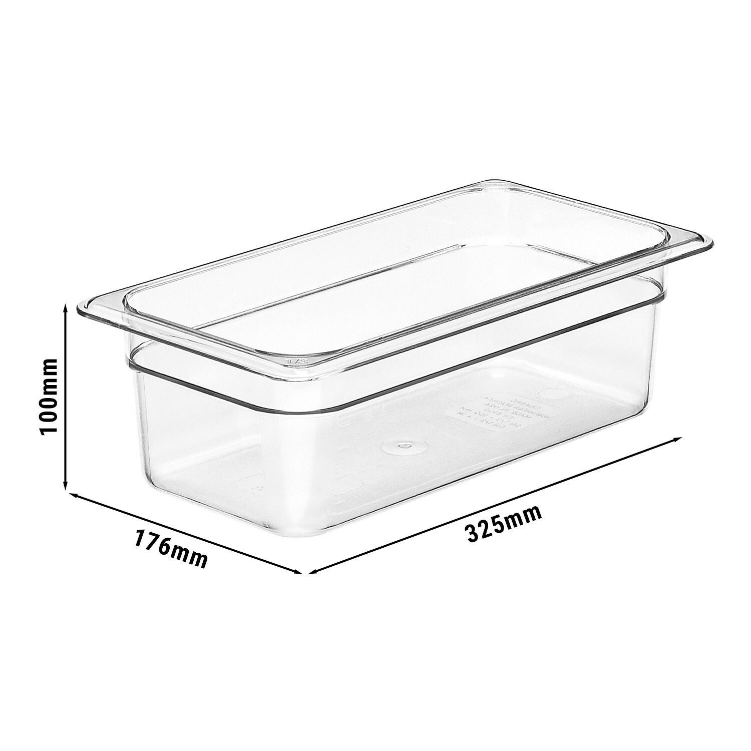 (6 pièces) CAMBRO | Camview® - Bac GN 1/3 en copolymère - Transparent - Hauteur : 100 mm - Sans BPA