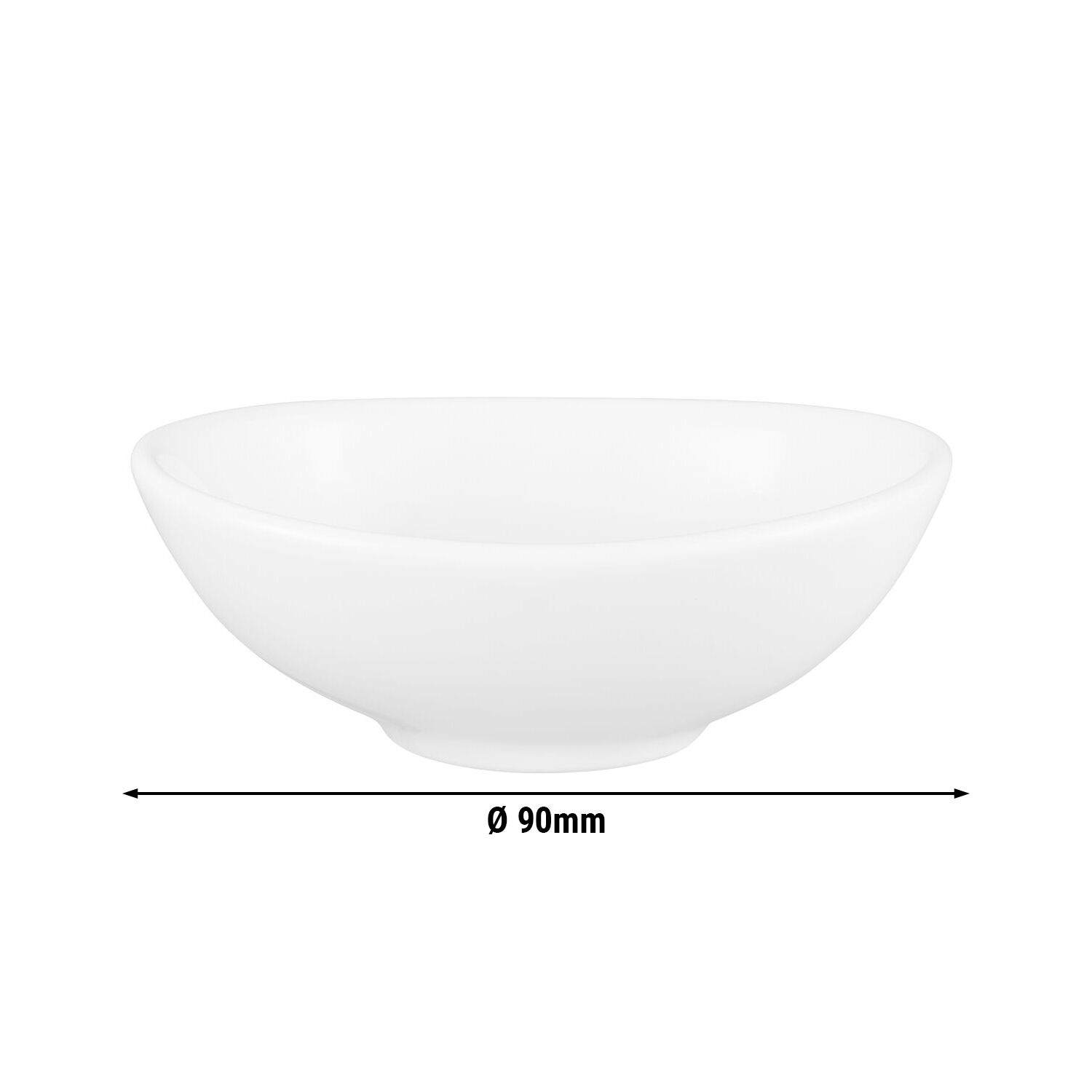 (6 pièces) SELTMANN WEIDEN | Bol - ovale - 90x65 mm - Blanc