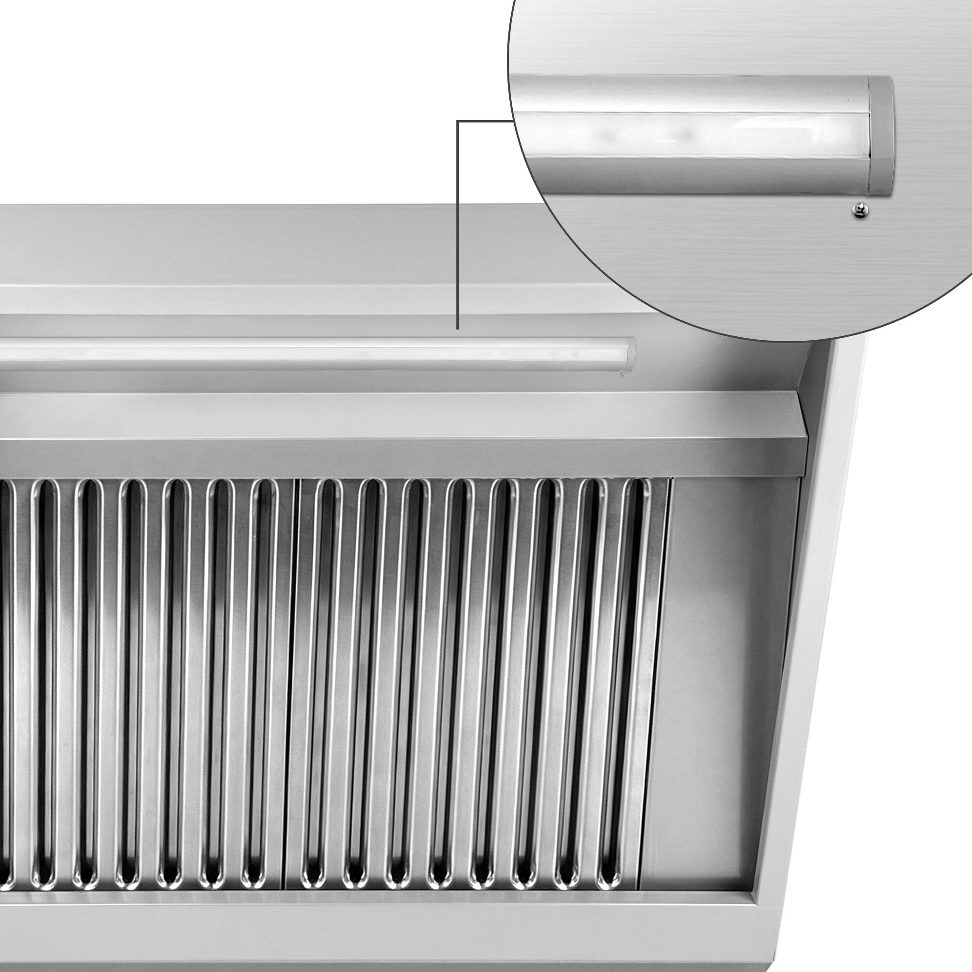 Hotte murale avec moteur - 1000 mm - Régulateur, filtre et lampe