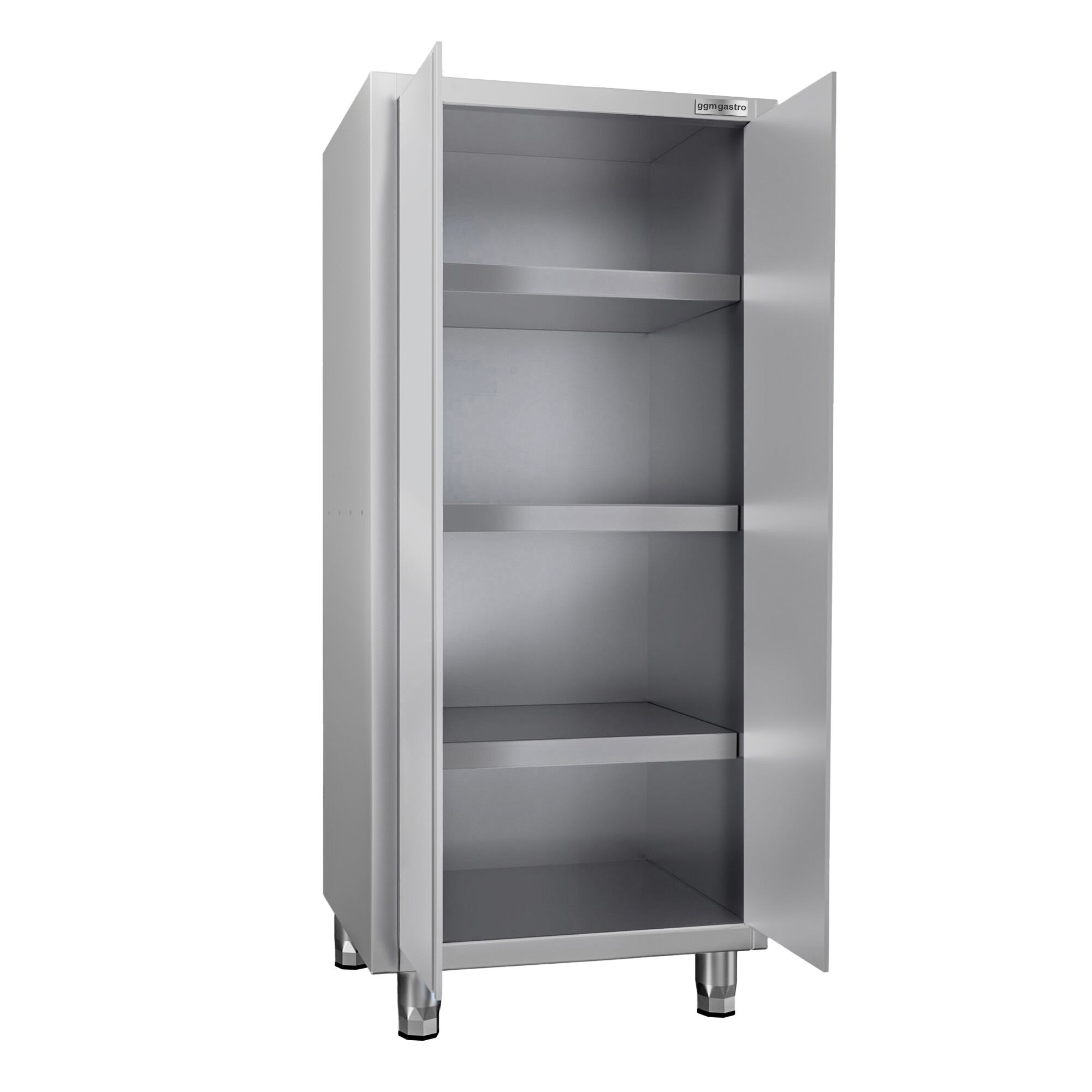 Armoire haute en inox ECO - 1000x600mm - 2 portes battantes - Hauteur: 1800mm
