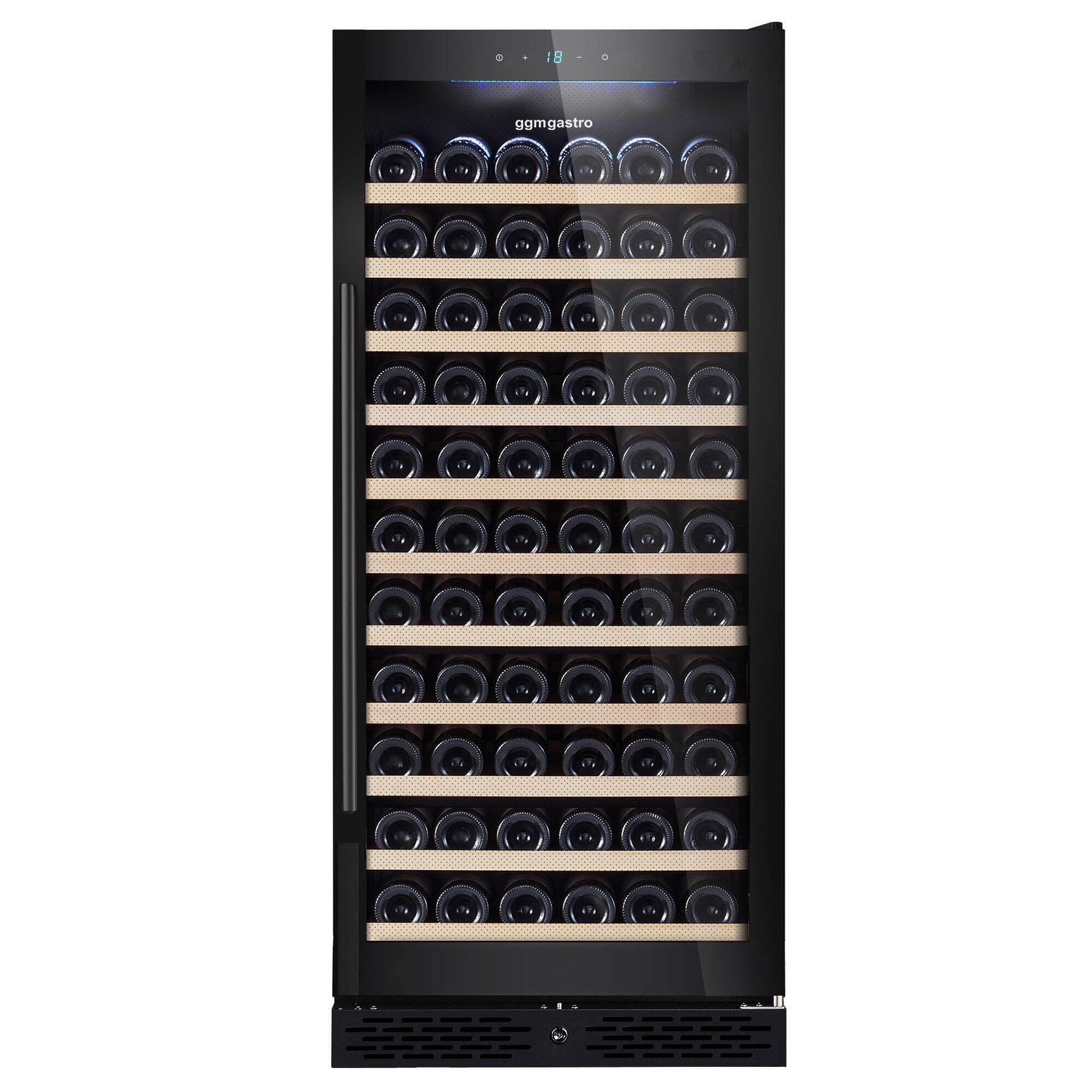Cave à vin inox ECO – 1 zone climatique – 322 litres – max. 127 bouteilles