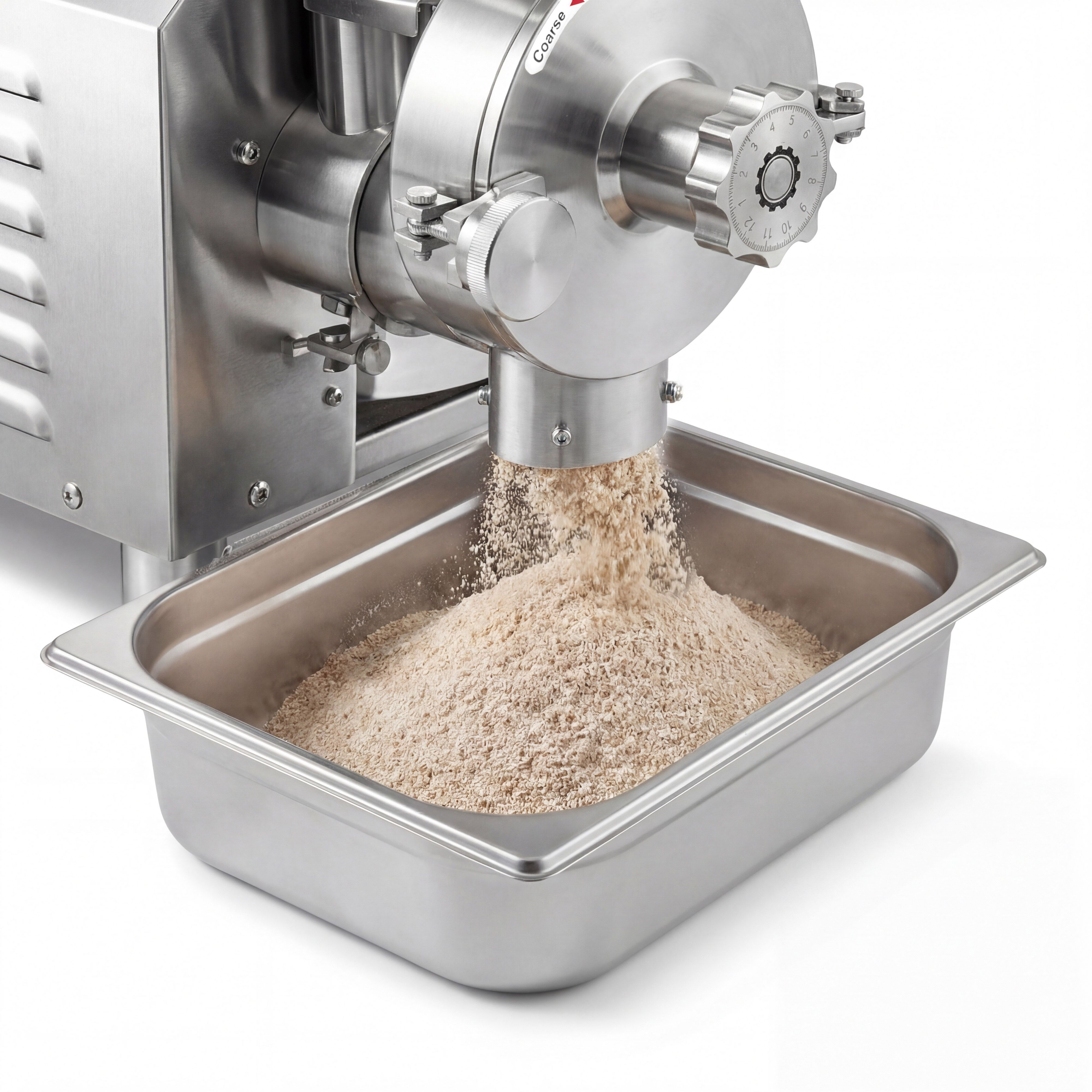 Moulin à céréales électrique Professionnel - 40kg/h - Réglage de finesse en continu - 1.5kW - 1500tr/min