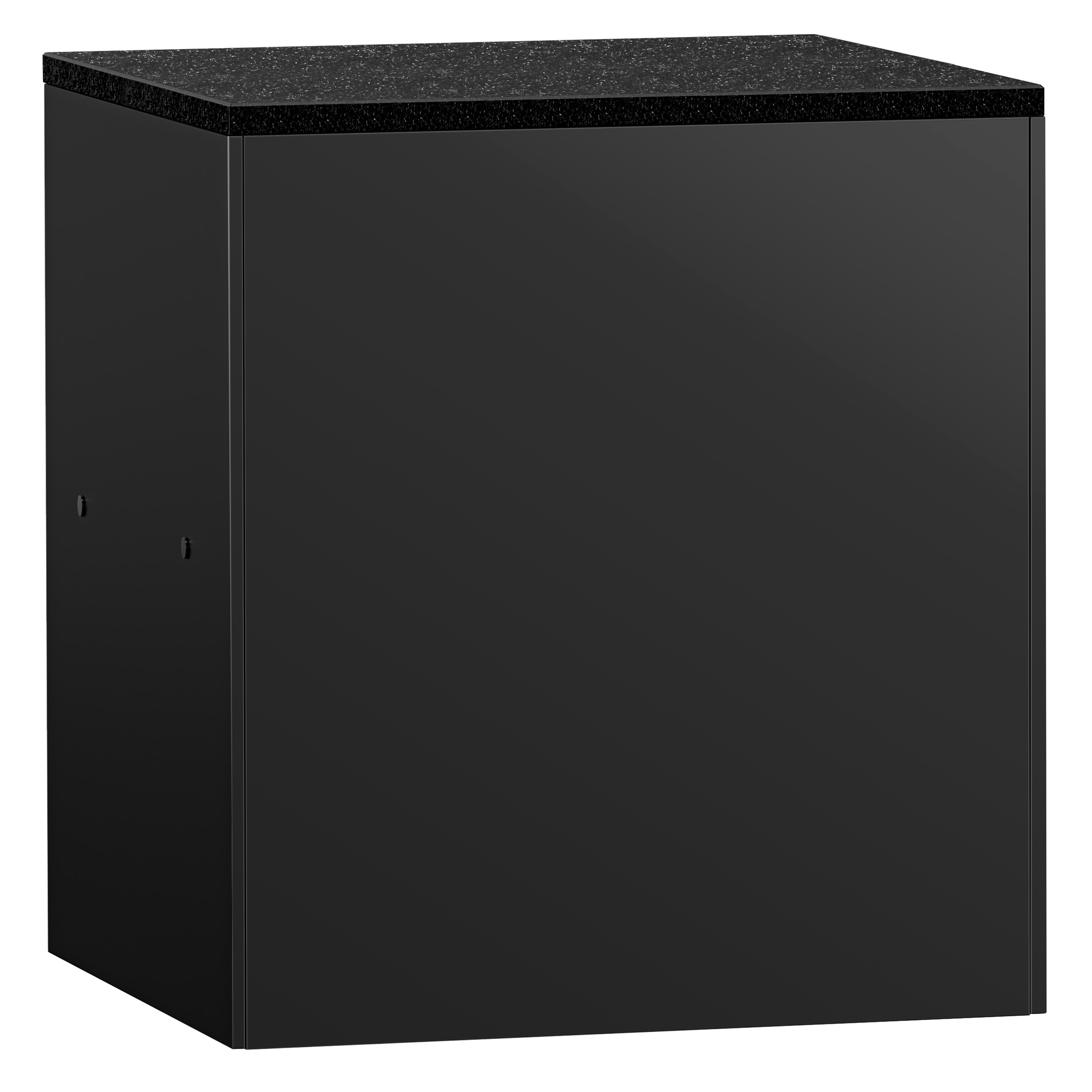 Table de caisse MADRID – 800 mm – plan de travail en marbre Noir – Noir mat