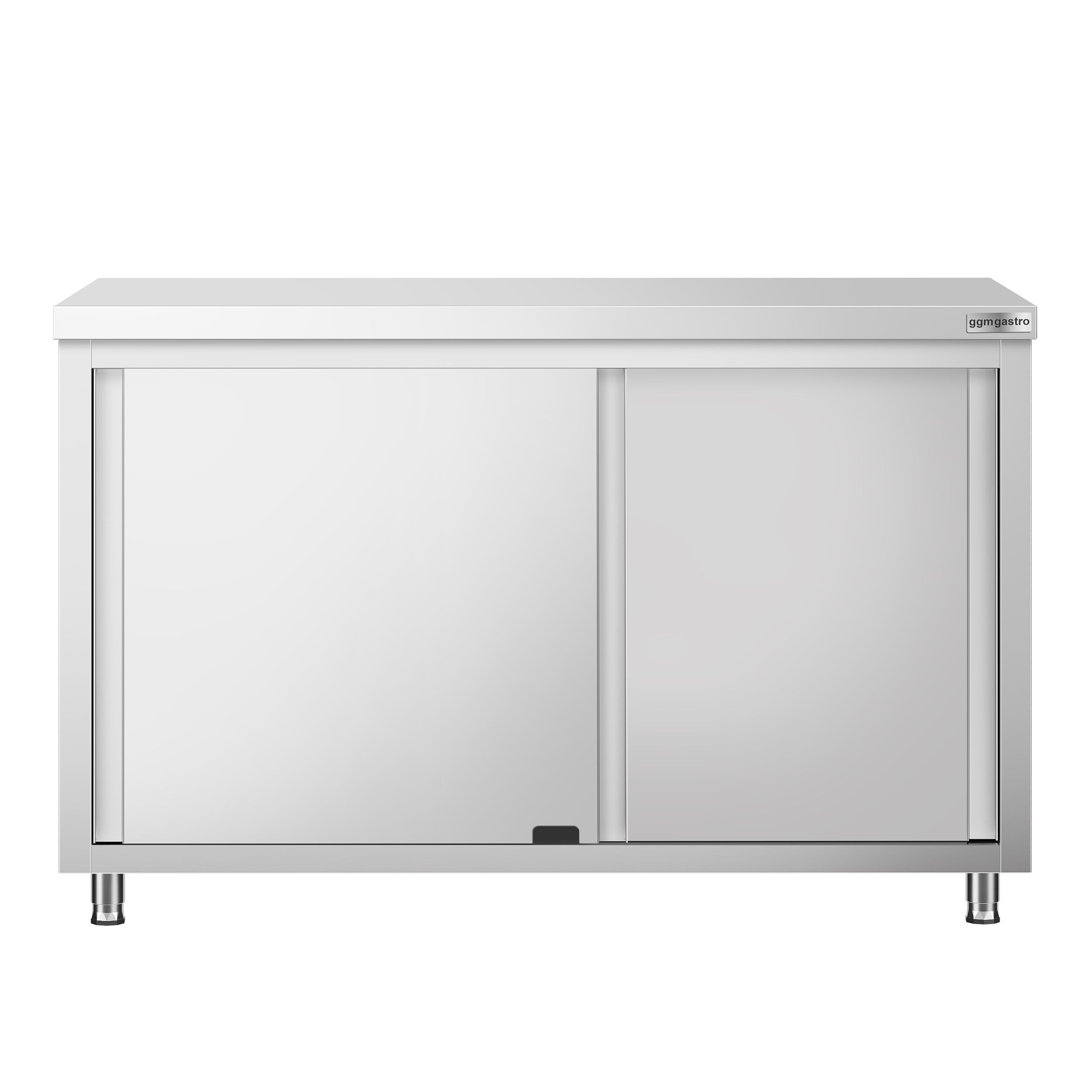 Edelstahl Arbeitsschrank PREMIUM - 1400x700mm - mit Durchreiche