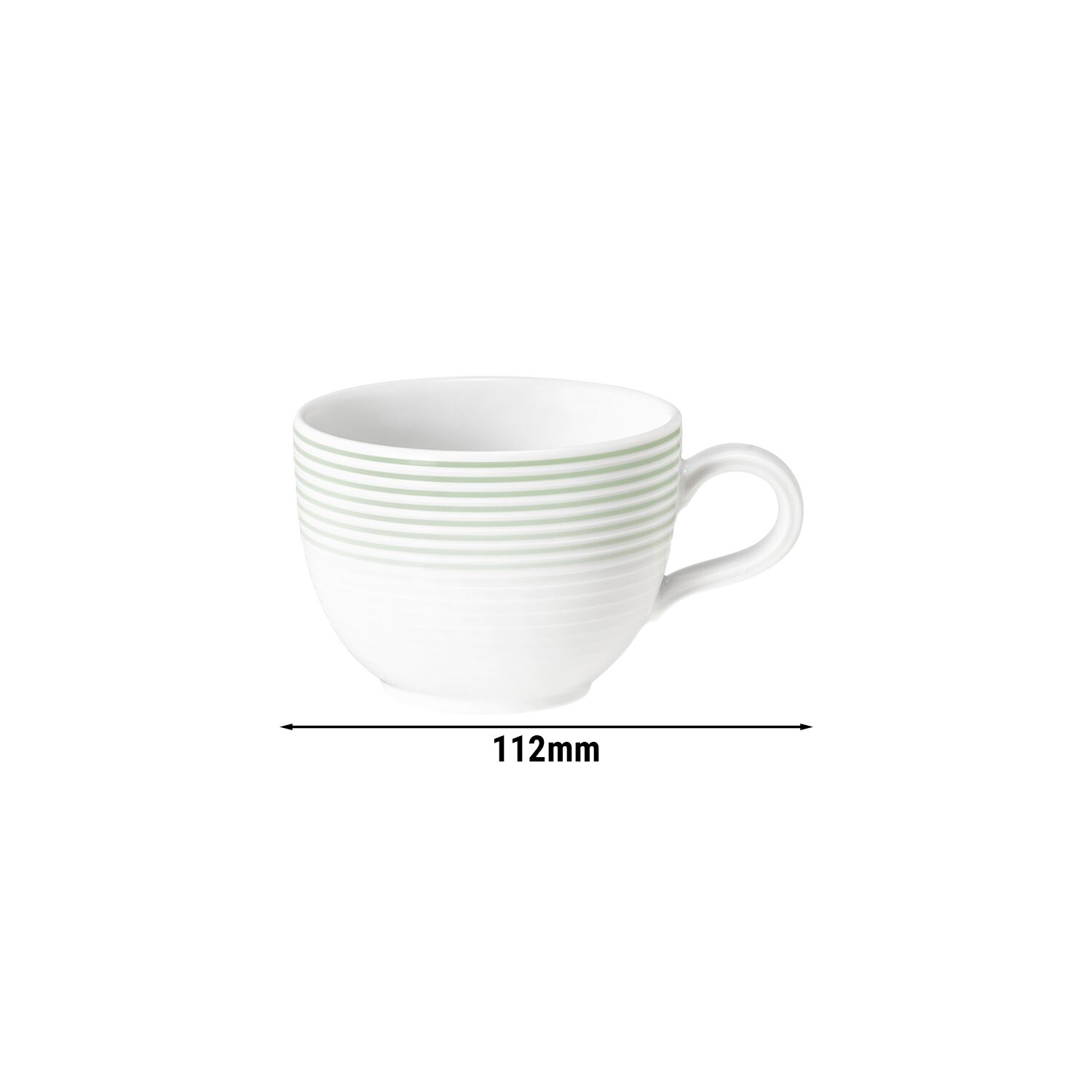 (6 stuks) SELTMANN WEIDEN | Cafetaria koffiekopje Tulp - 0,22 liter - Saliegroen