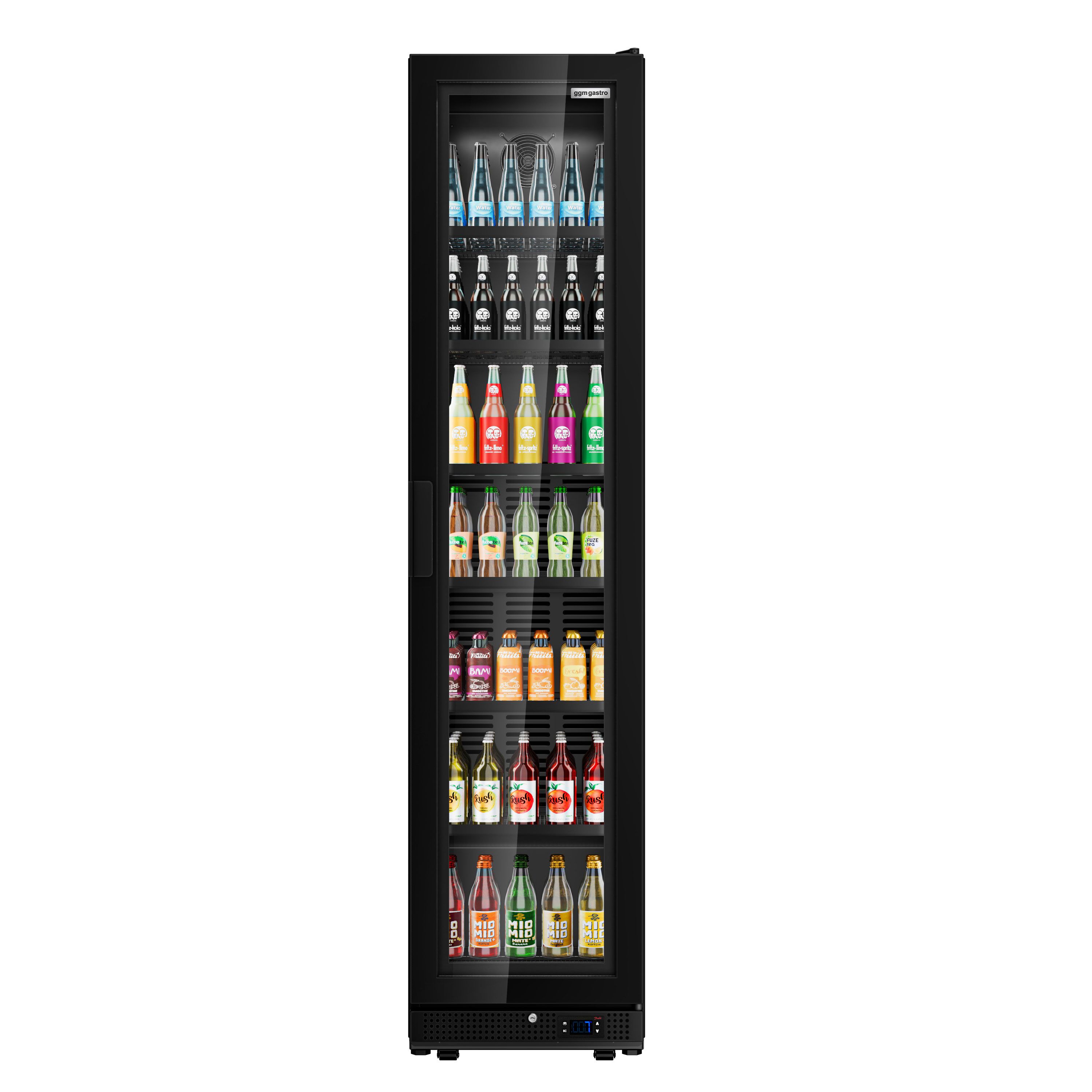 Vitrine réfrigérée à boissons - 463 litres - design sans cadre - avec 1 porte vitrée
