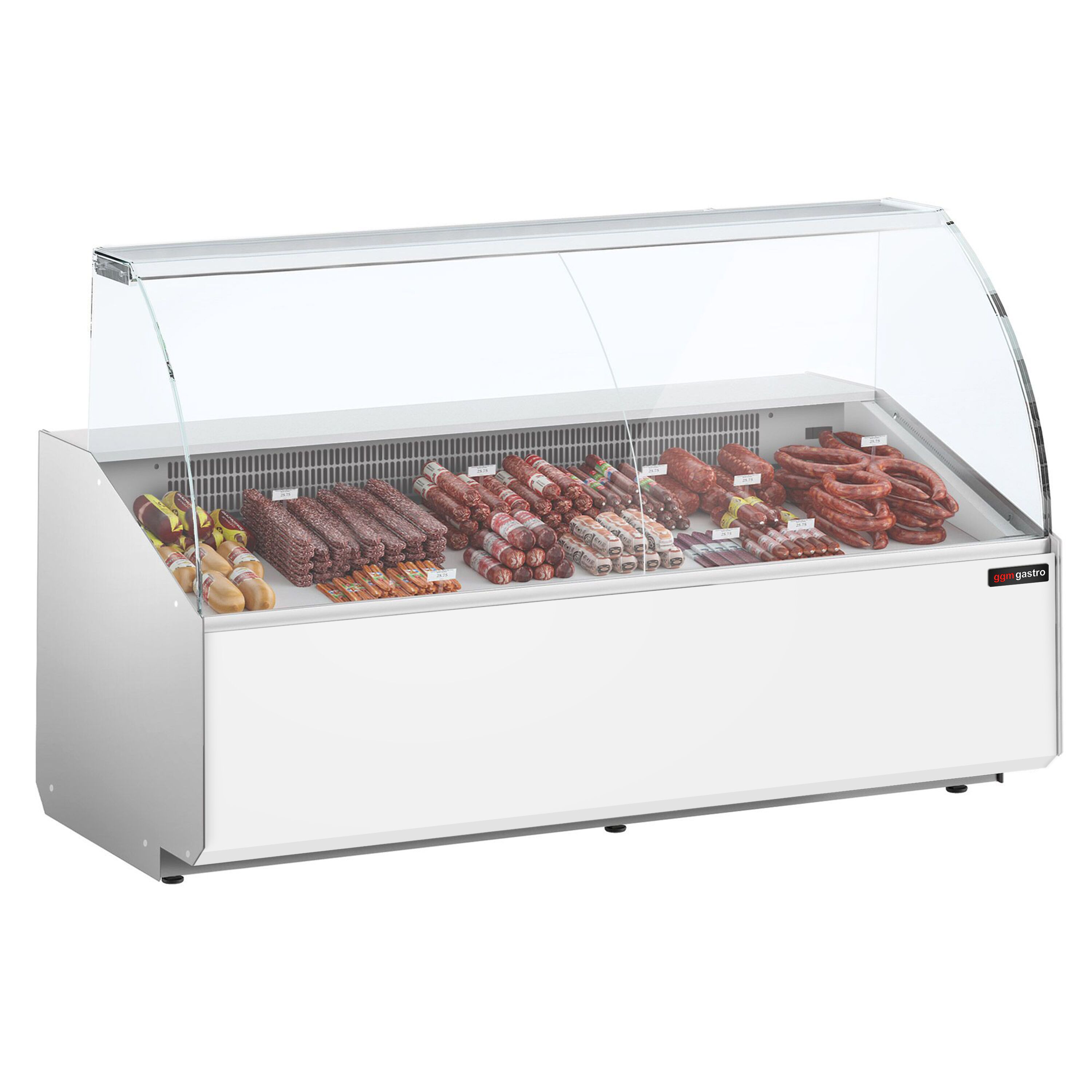 Serve Over Counter - 2506x979mm - front panel white - capacity 512 litres