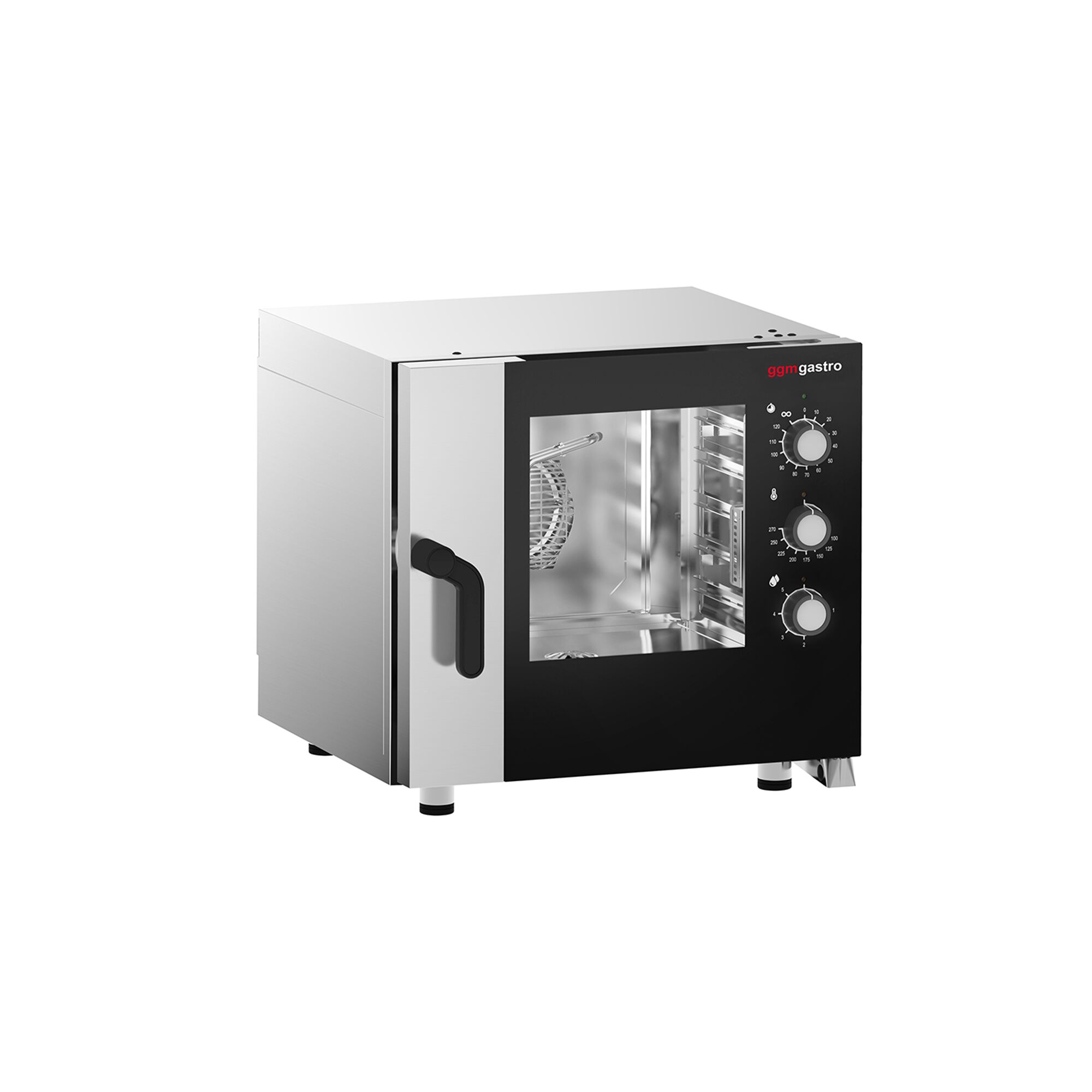 Electric Commercial Combi Oven - Manual Controls - 5x GN 1/1 - incl. Manual washing system