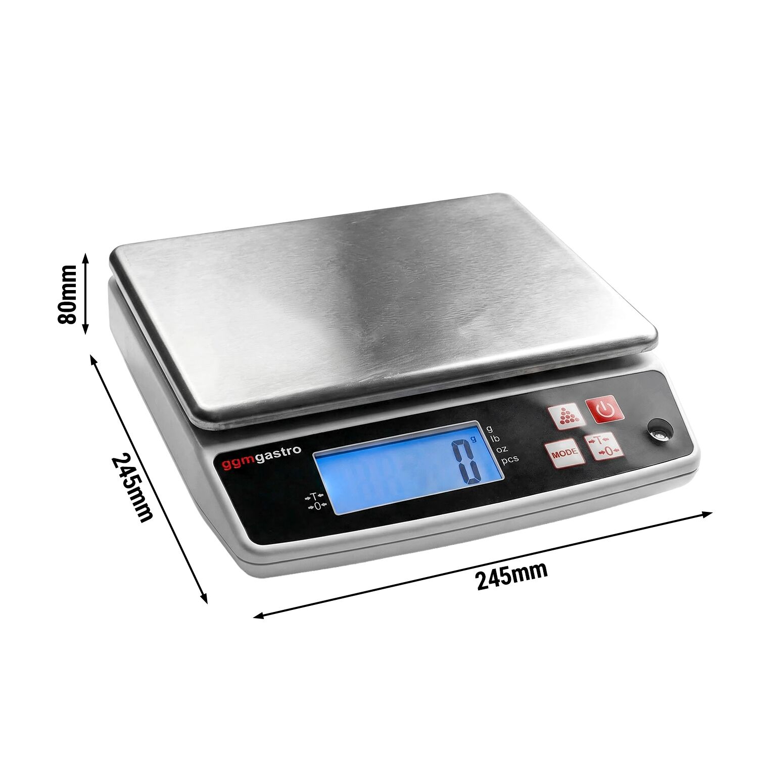Balance de cuisine numérique jusqu’à 5 kg - Graduation : 0,5 gramme