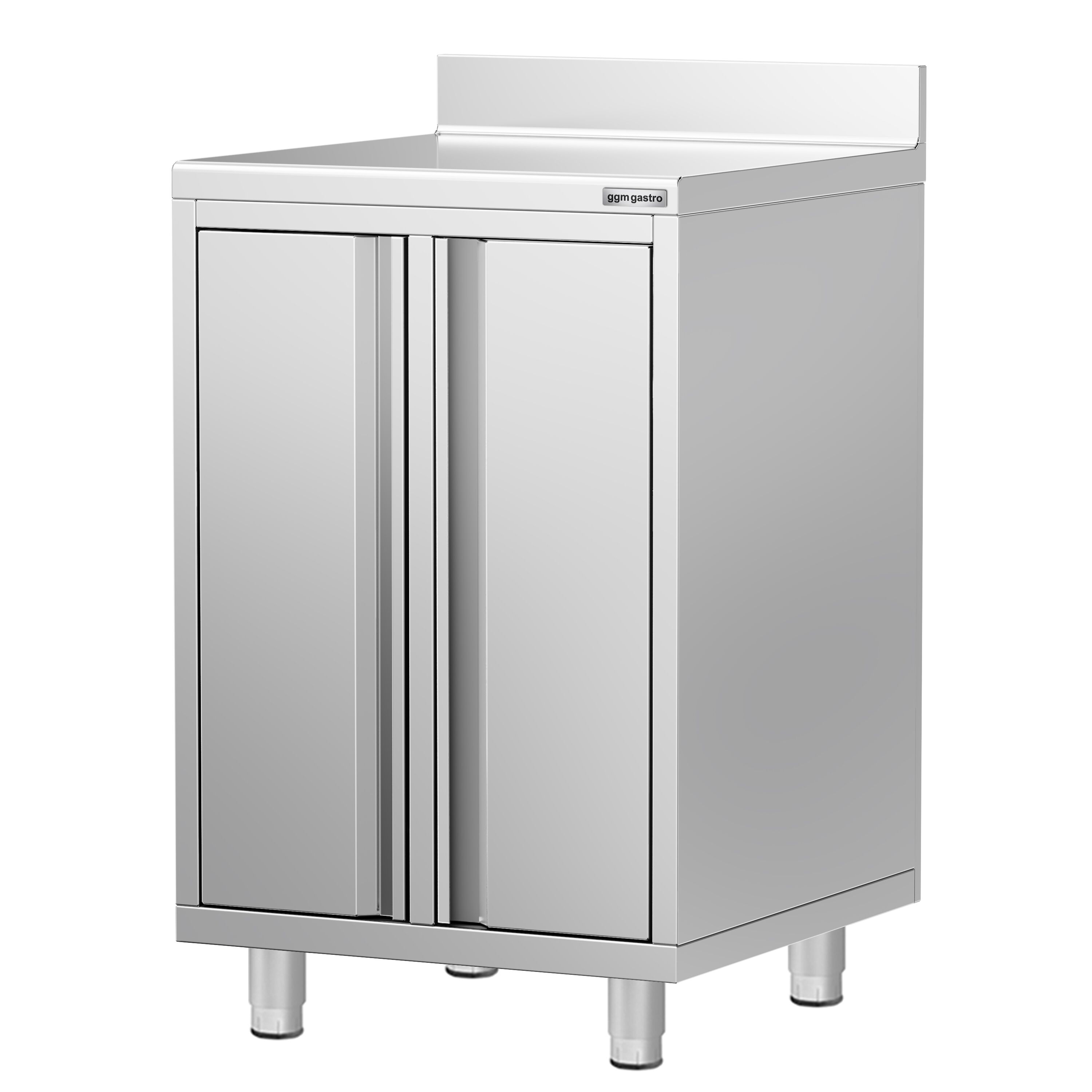 Armoire de travail pour machine à café filtre - 600x600mm - avec dosseret - 2 portes battantes