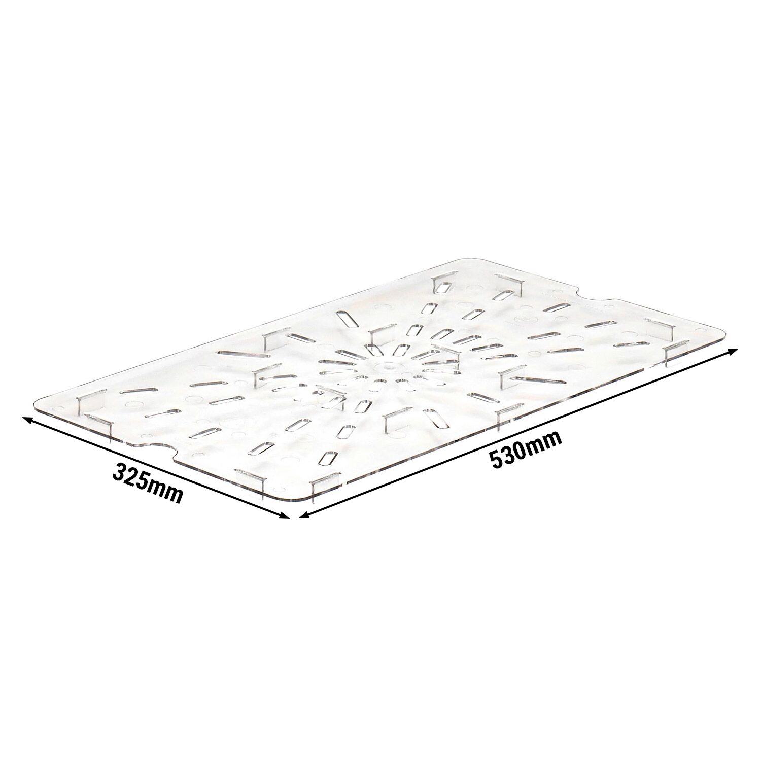 (6 pieces) CAMBRO | Commercial Camview® GN 1/1 – Clear – BPA-Free – Dishwasher Safe – Drain Shelf