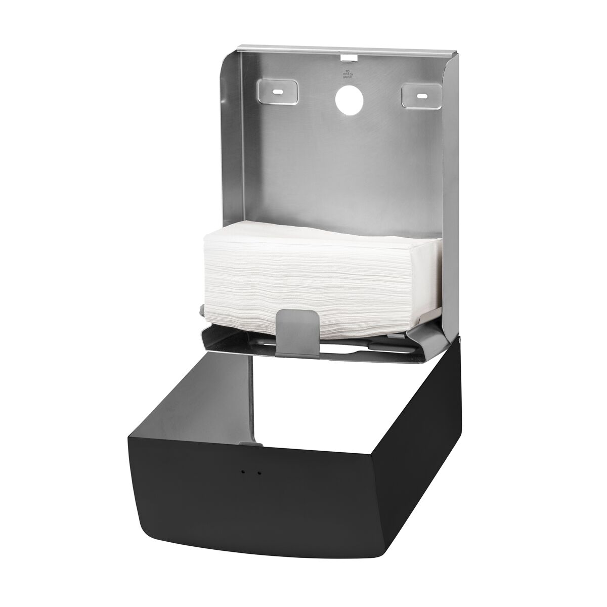 AIR-WOLF | Commercial Wall Mounted Stainless Steel Paper Towel Dispenser – Black - C/Z-Fold