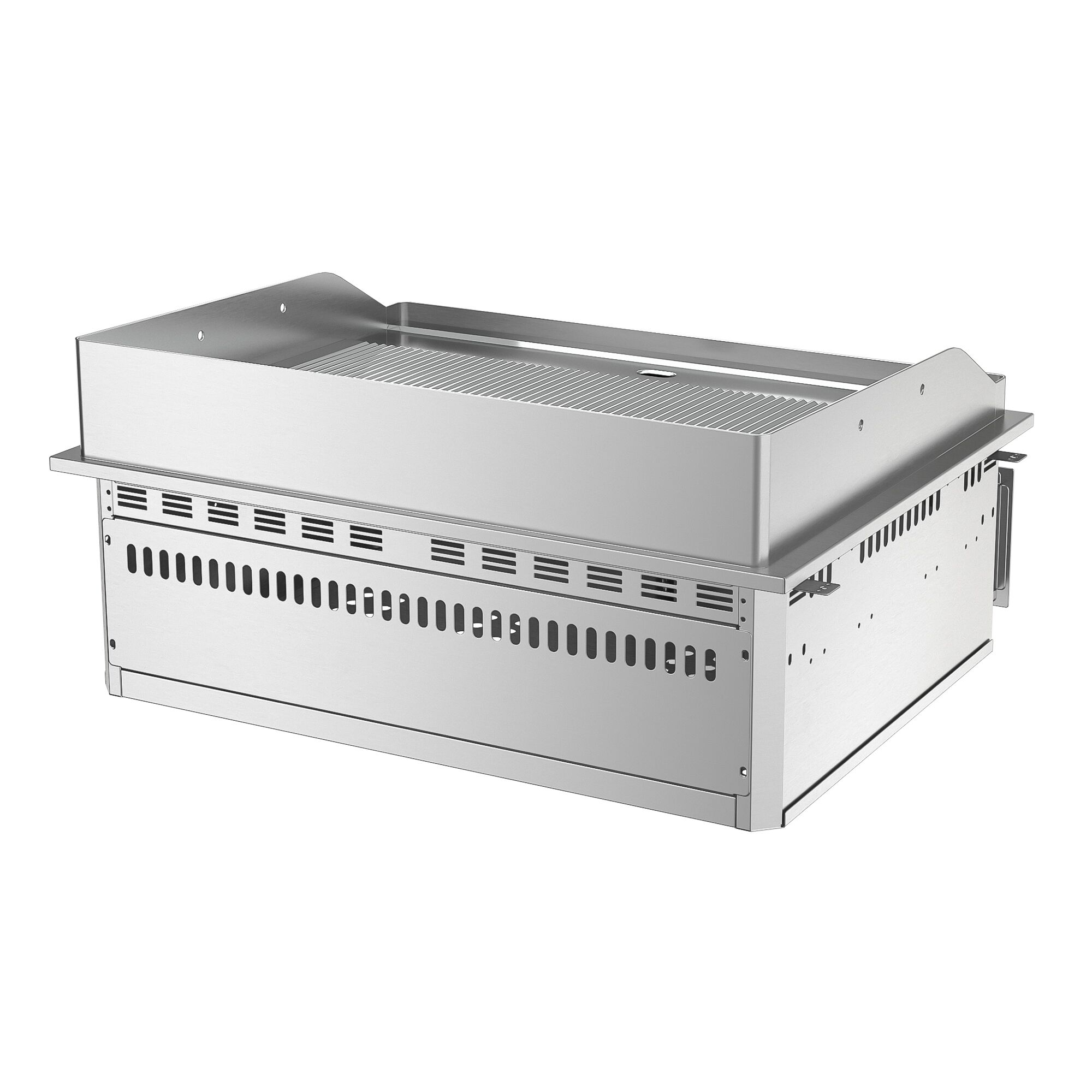 Plancha électrique - plaque acier - 9,0 kW - Rainurée - Surface de cuisson : 693x484mm