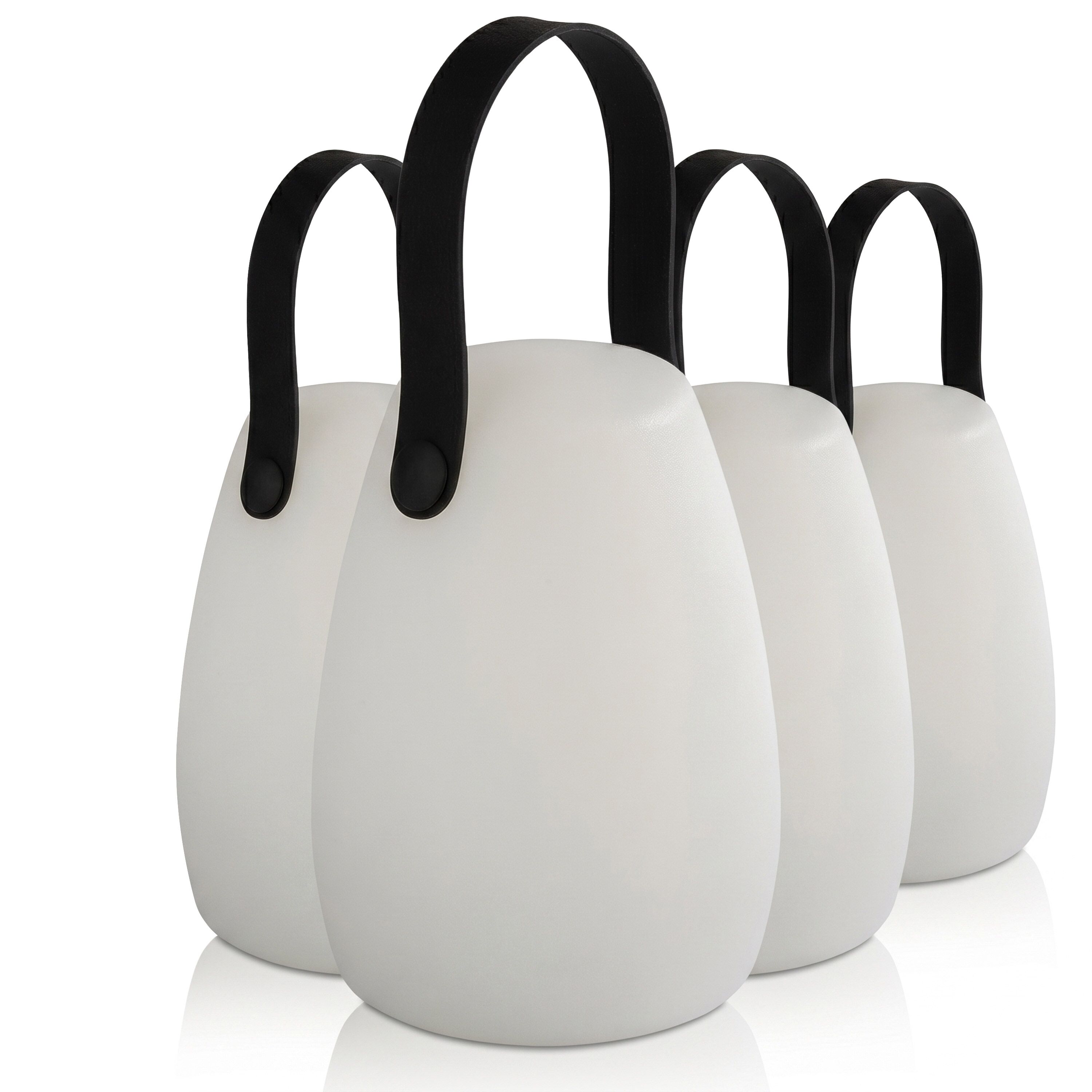 (4 pièces) Lampe de table – NIELS – dimmable en 3 niveaux – Ø 120 mm – Blanc