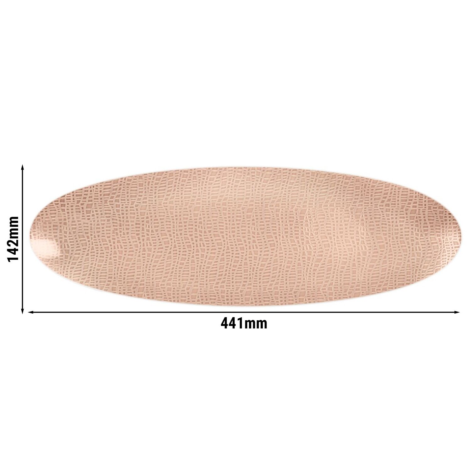 (2 pièces) SELTMANN WEIDEN | Plat de service - 440x140 mm - Rose poudré