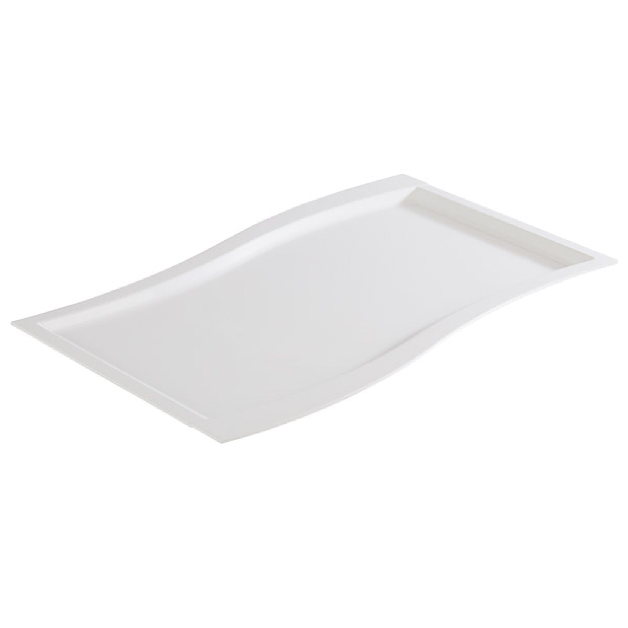 (6 pièces) Plateau GN 1/1 – SINUS – Mélamine – Hauteur : 20 mm – Blanc