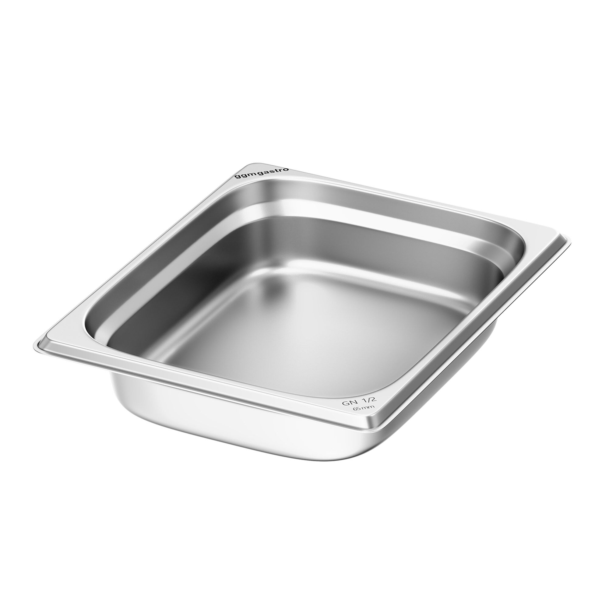 Bac GN 1/2 en inox - Hauteur : 65 mm