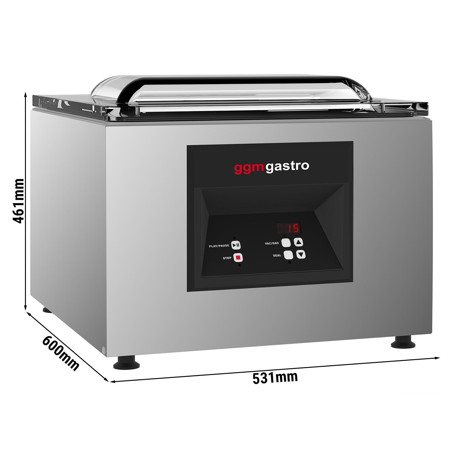 Machine sous vide à cloche – 16 m³/h – 900 watts – Digitale
