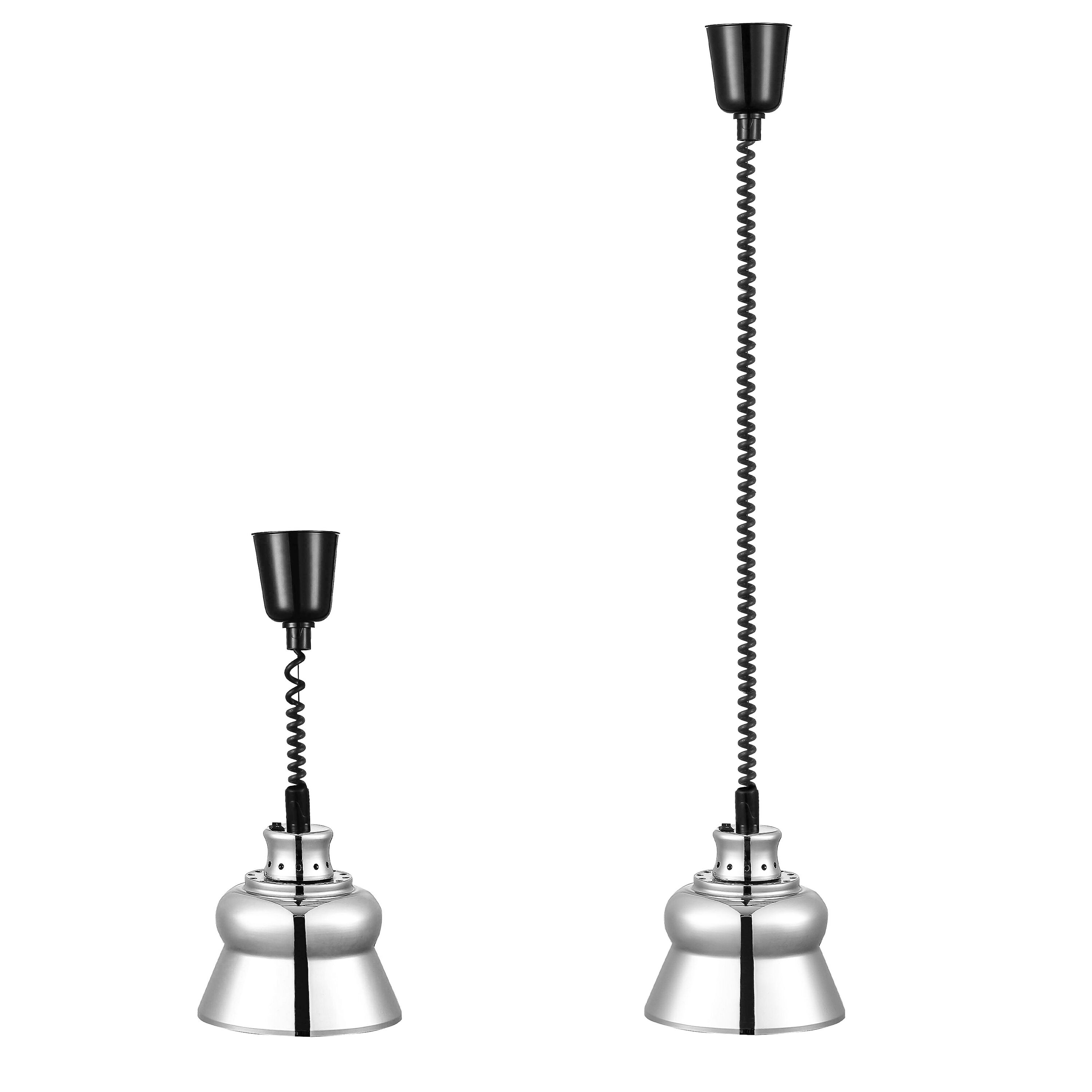 Lampe chauffante infrarouge – Ø 228 mm – Argent