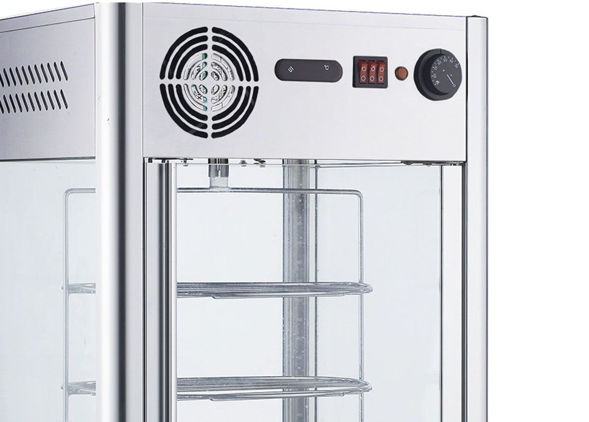 Commercial Heated Display Cabinet - 470mm - 1.2kW - with 4 shelves
