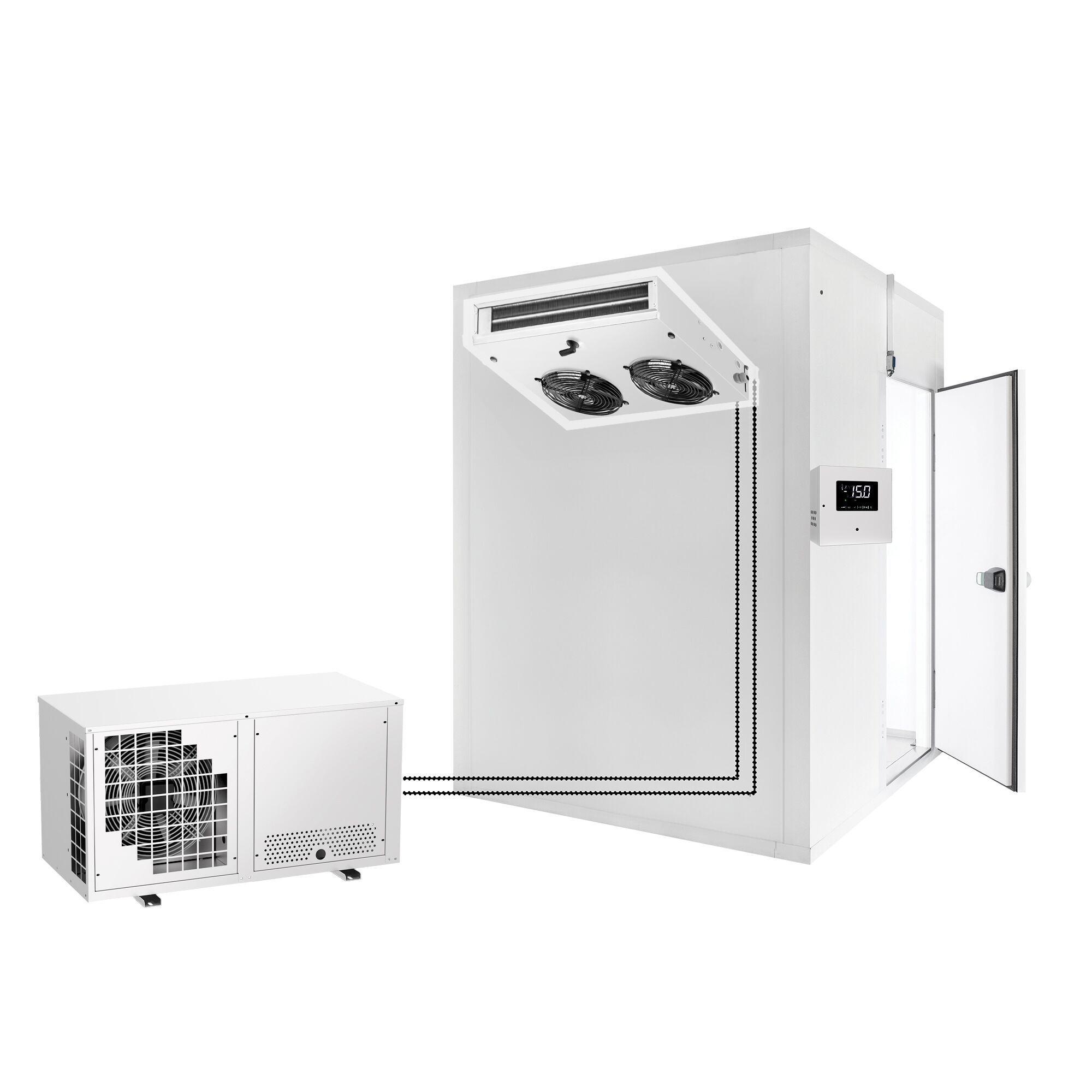 Groupe de froid négatif bi‑bloc - pour volume max. 15m³ - Indice de protection IP 51 - 373W