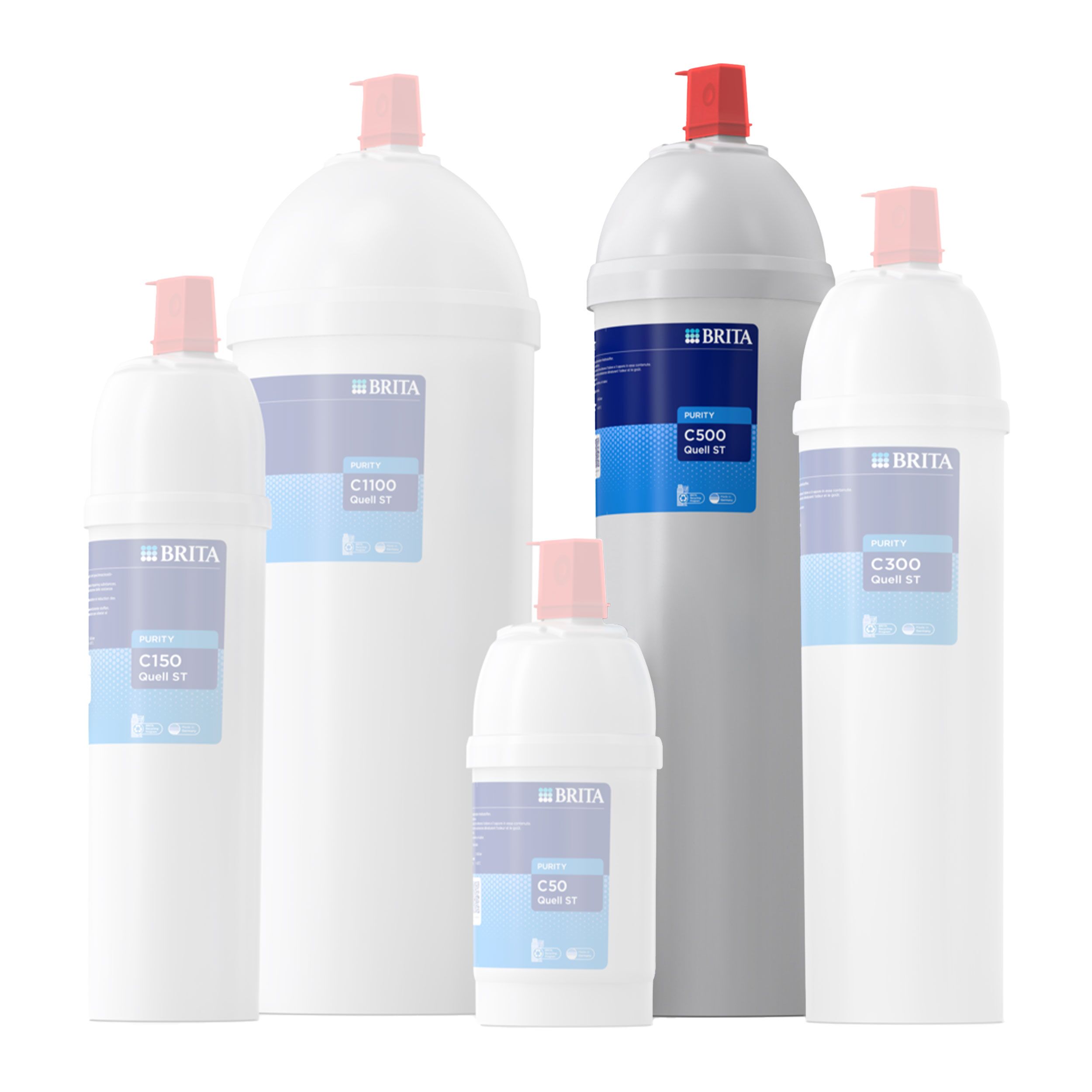 BRITA | Commercial PURITY C500 Quell ST Water Filter Cartridge – Coffee & Vending – 6,800 L @10°dH