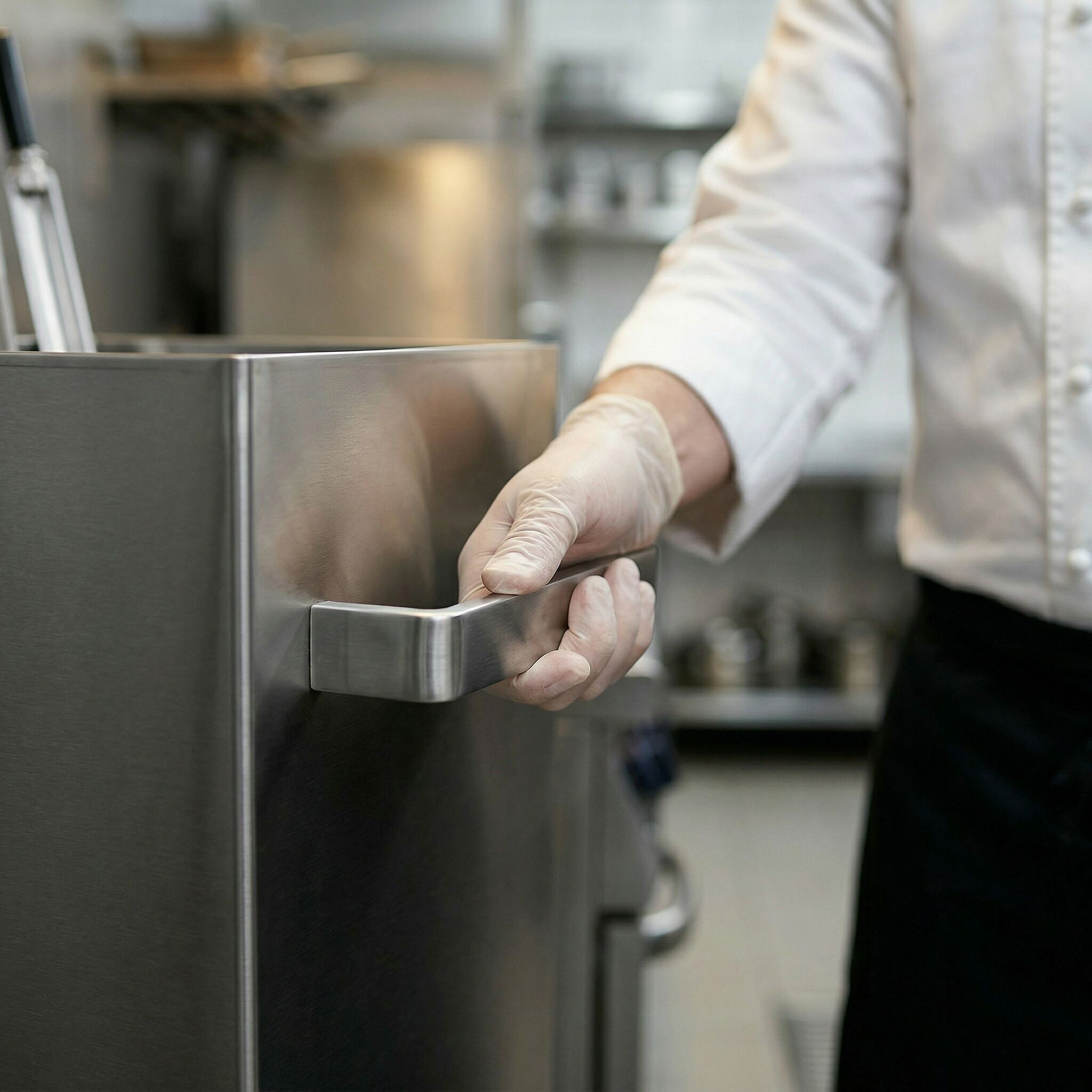 Cleaning Tank for Chicken Rotisserie Skewers - 300x300x990mm - Stainless Steel