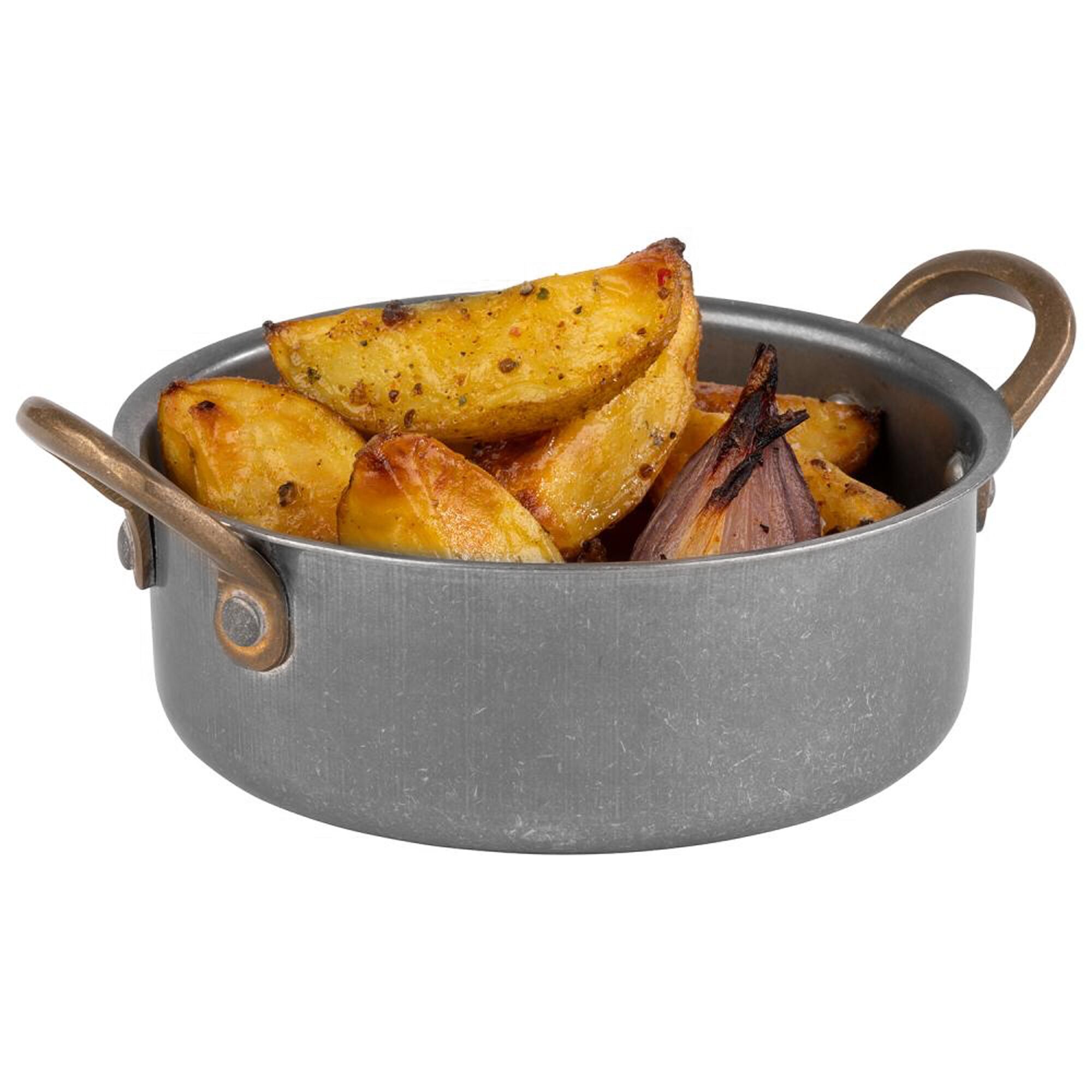 (6 pcs) Serving Pot VINTARA - Stainless Steel - 0.55L - Ø 140mm - Height: 50mm