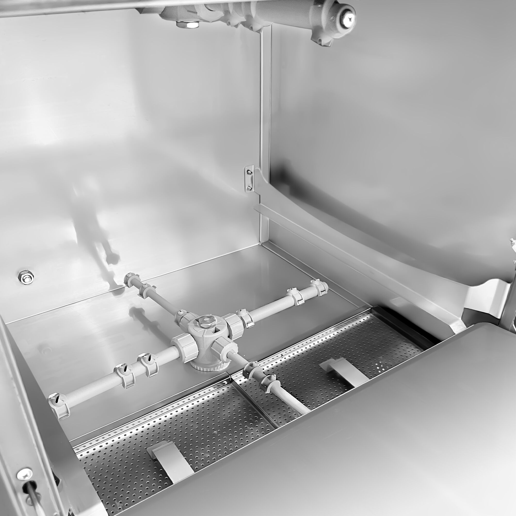 Lave-vaisselle - Manuel - 5,1 kW - avec pompe de détergent, de rinçage et de vidange