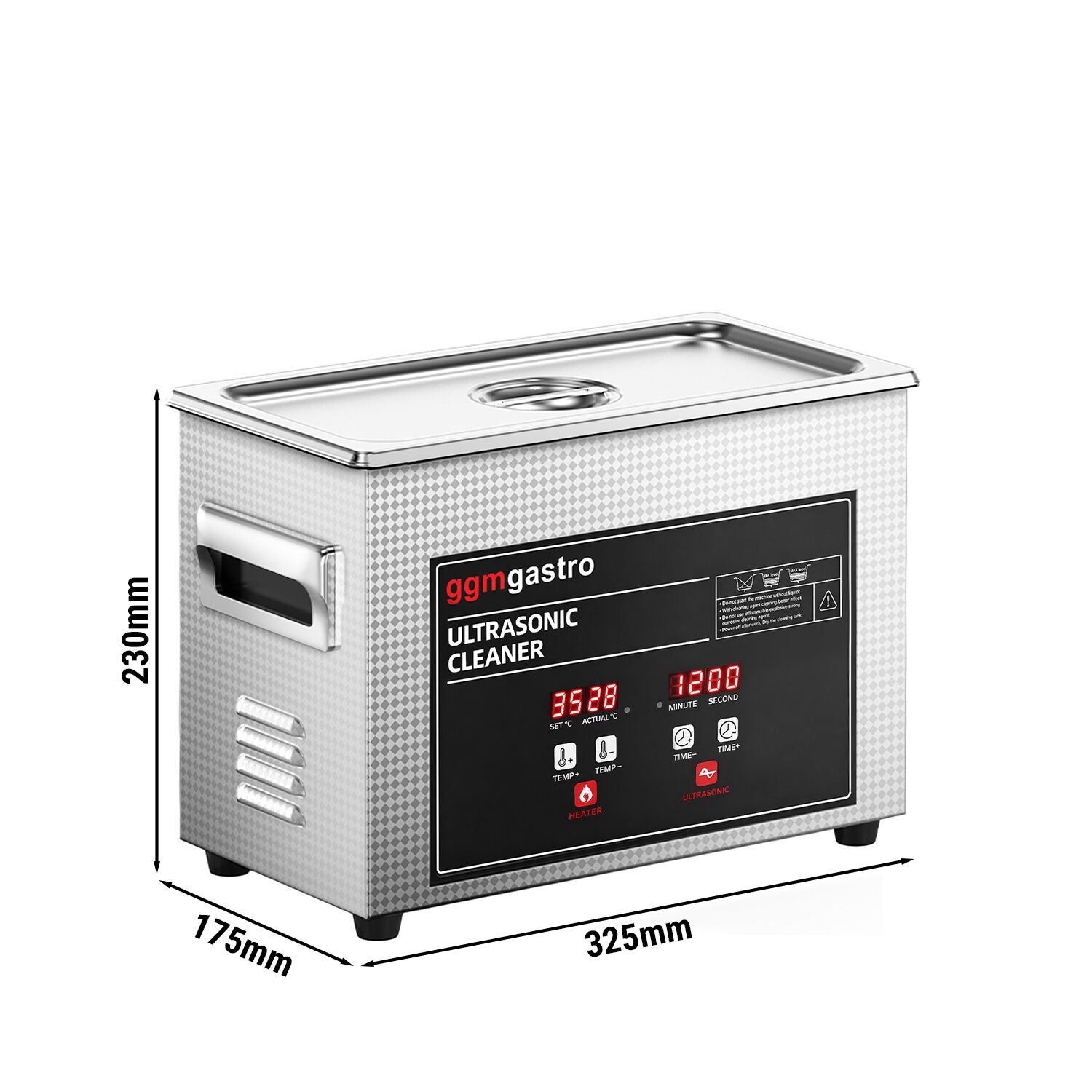 Nettoyeur à Ultrasons - 4,5 Litres - 180 Watt Puissance Ultrasonique
