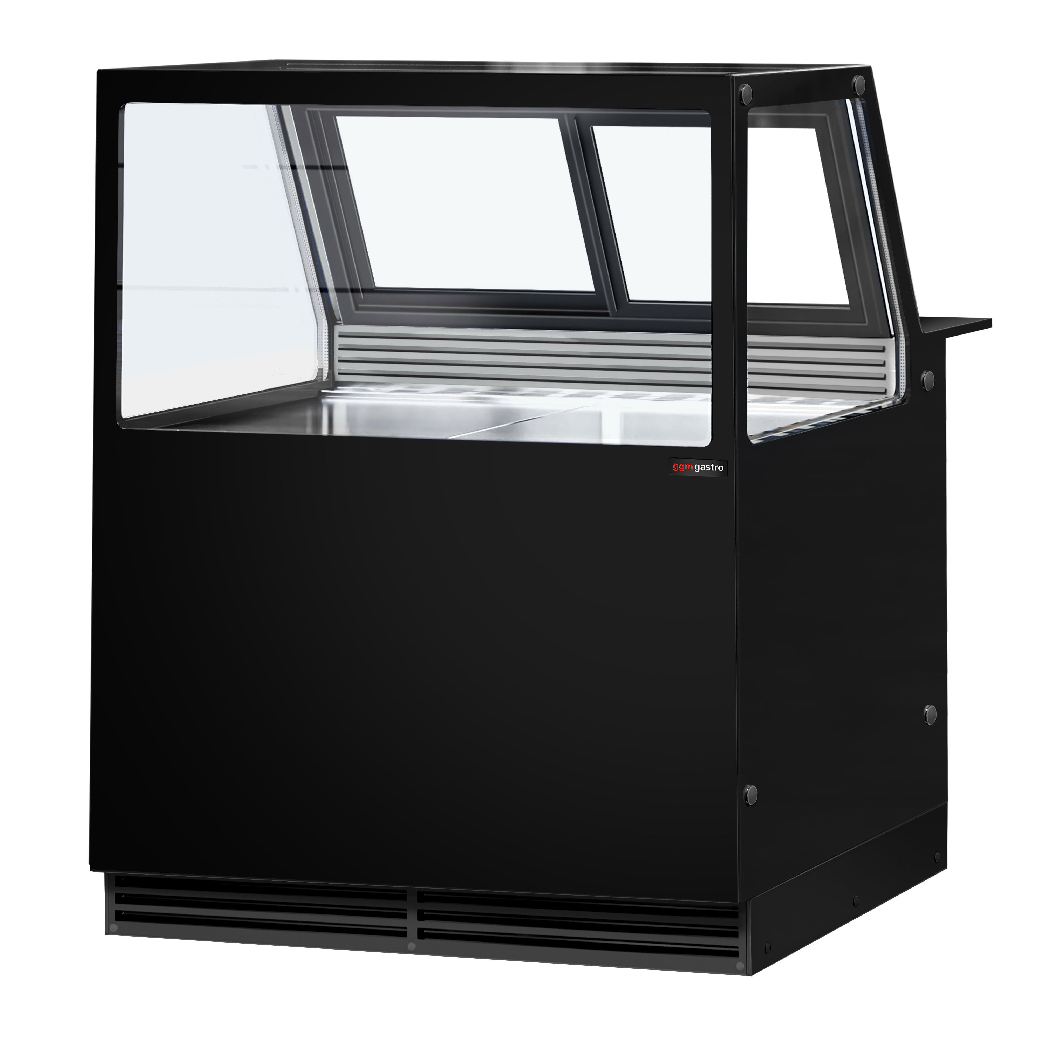 Comptoir vitrine réfrigérée KAISA - 1000mm - Double vitrage - +2/+8°C - Éclairage LED - 280L