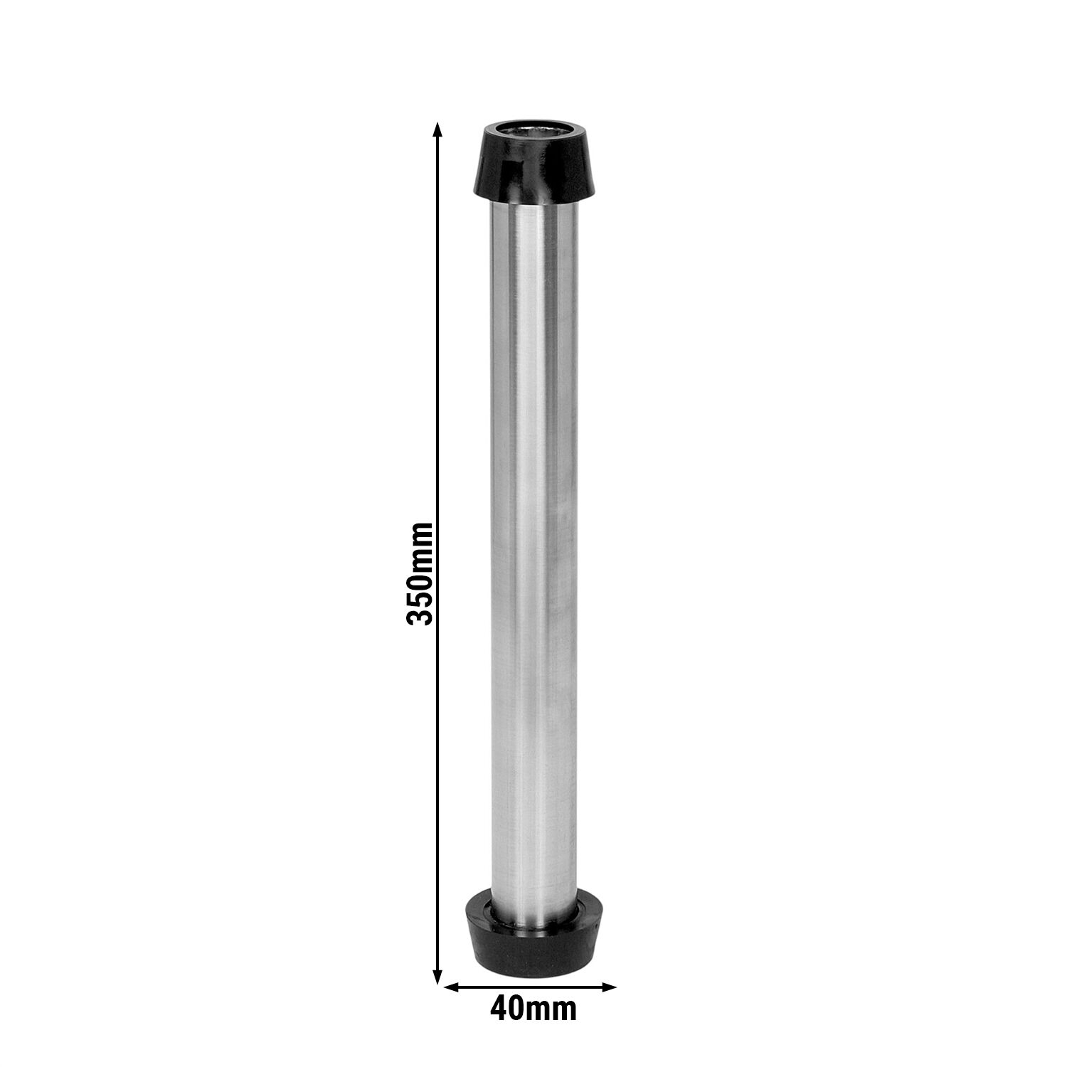 (4 pièces) FUCHS | Vanne à tube vertical Acier inoxydable 18/10 - Version combinée - 1-1/4 + 1-1/2 - 270mm