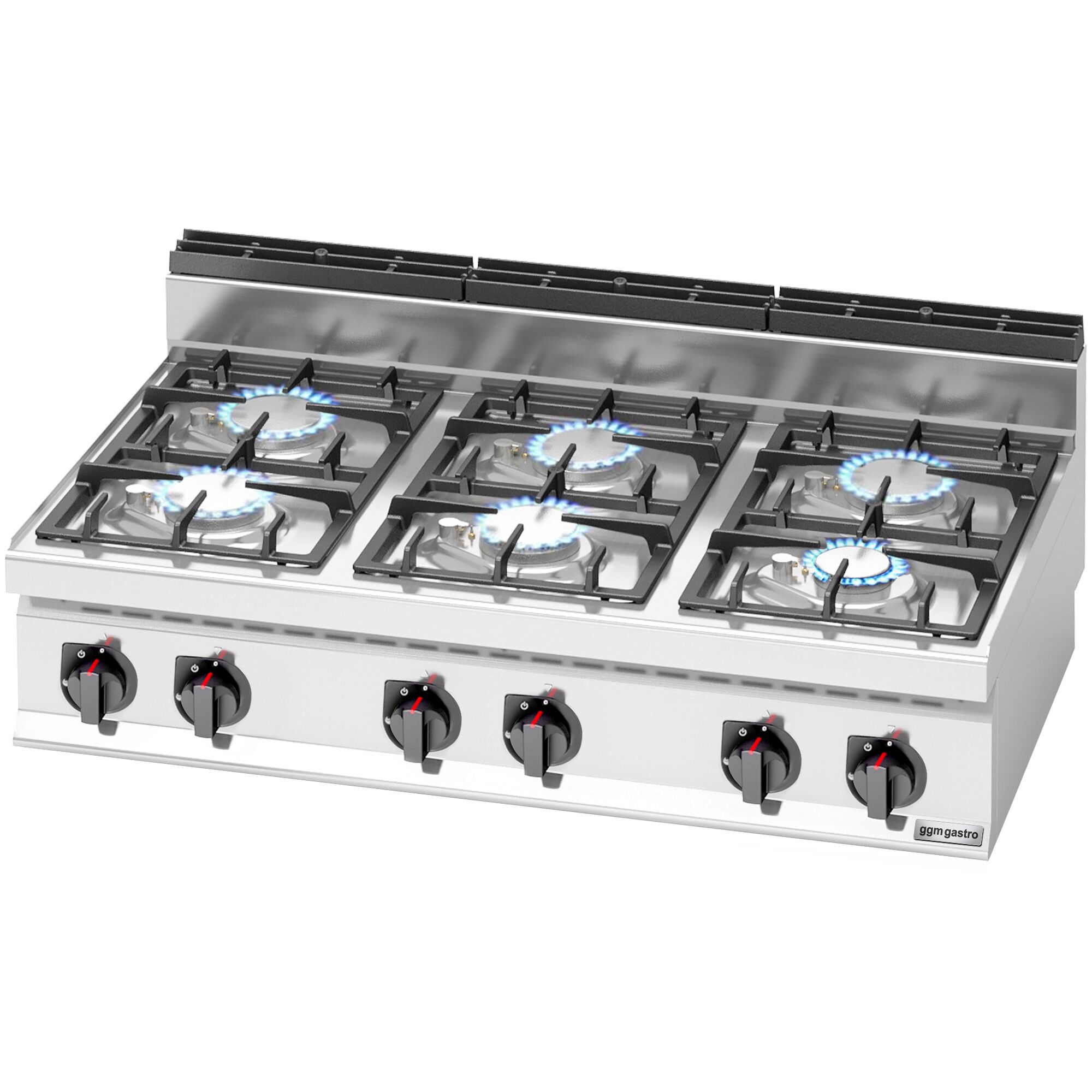 Fourneau à gaz – 33,5 kW – 6 brûleurs