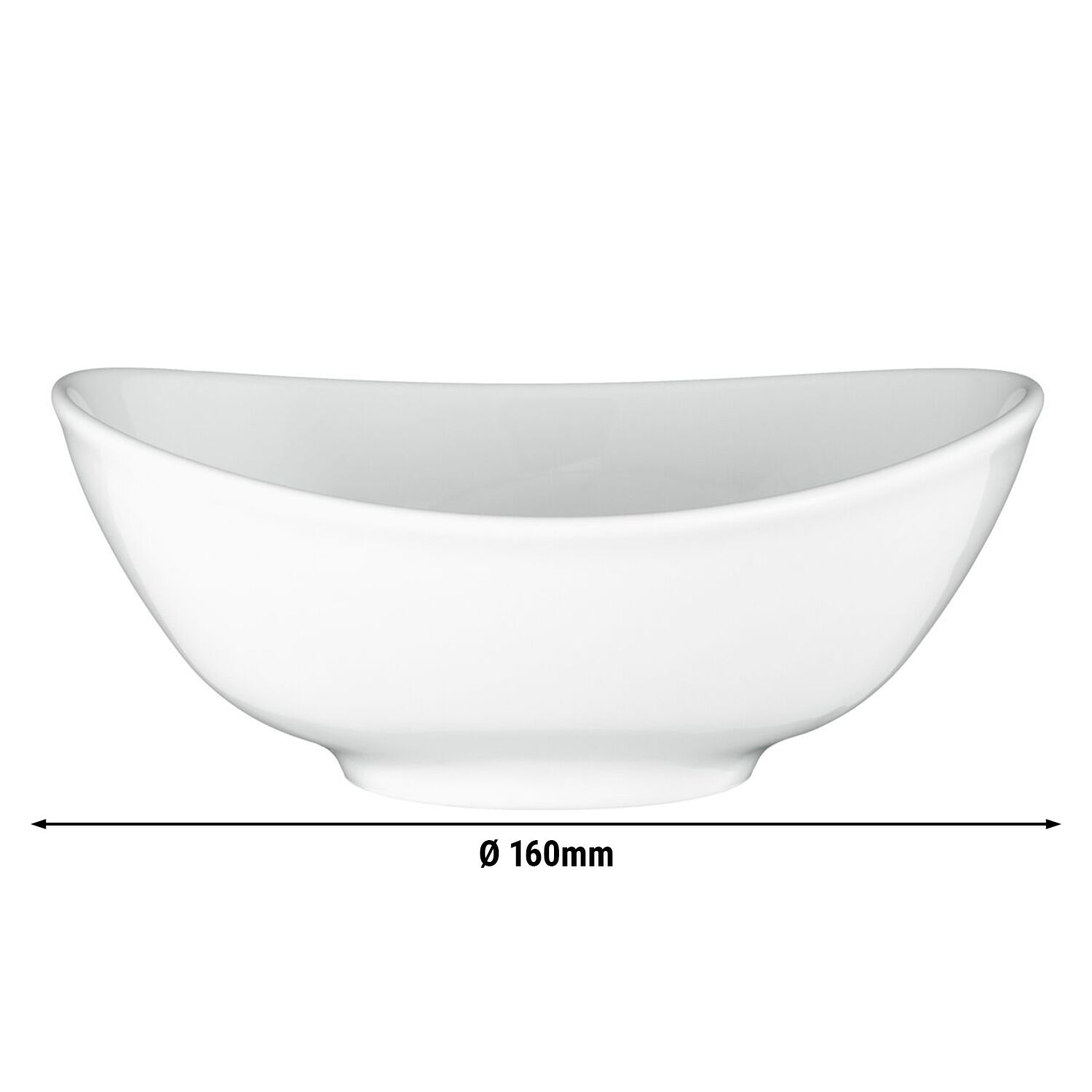 (4 pièces) SELTMANN WEIDEN | Bol à soupe ovale - 160x135 mm - Blanc