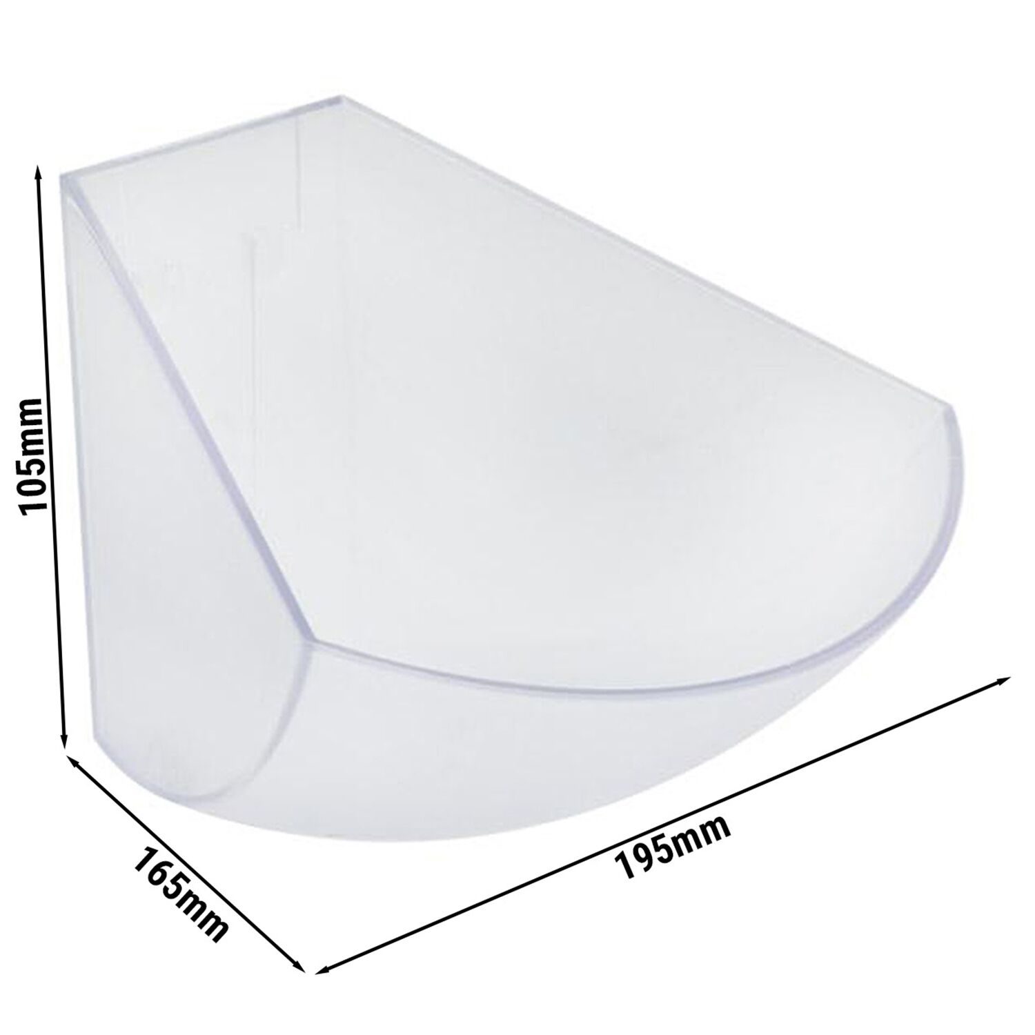 (6 pcs) Bac verseur - Acrylique - 165x195x105mm - 1L - pour Multi Rack 11444 & 11446 | Lot de 6 bacs verseurs acryliques transparents 1L pour Multi Rack 11444 & 11446