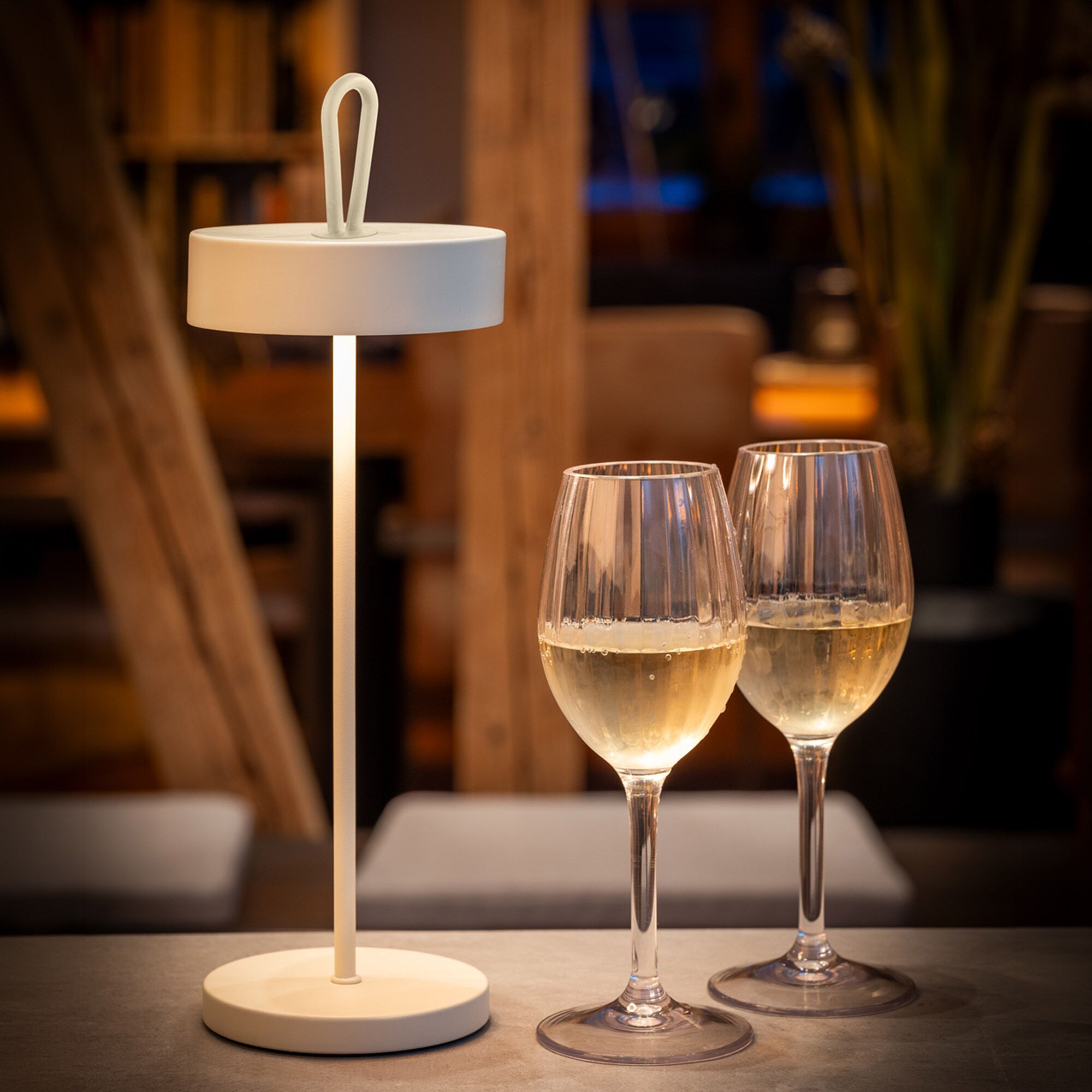 (4 pièces) Lampe de table – CLEO – dimmable en 3 niveaux – Ø 120 mm – Whisper White
