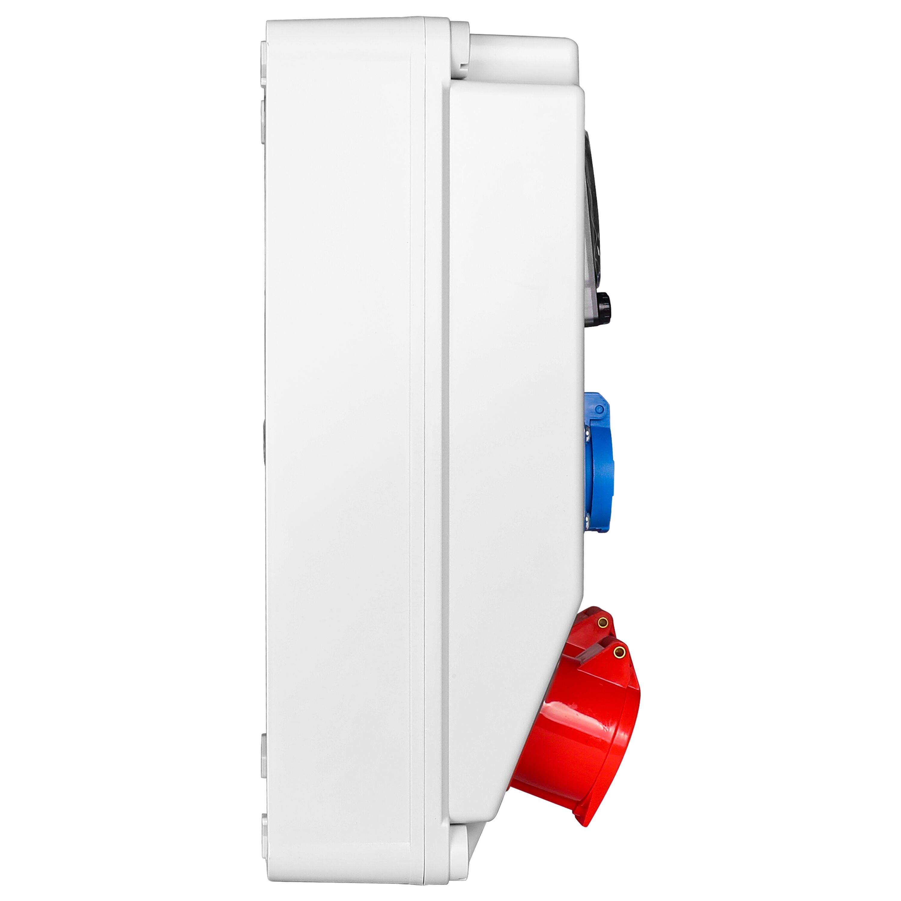 Coffret de chantier électrique - 3x 2P+T 16A 230V, 1x CEE 16A 400V 5P (rouge) & 1x CEE 32A 400V 5P (rouge) prises - Triphasé 400V - IP54 - avec interrupteur différentiel 30 mA intégré