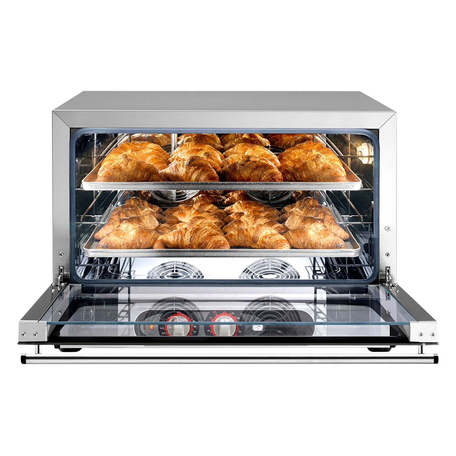 Four à convection COMPACT avec fonction vapeur – manuel – pour 4x GN 1/1 ou EN 600x400 – avec injection d’eau