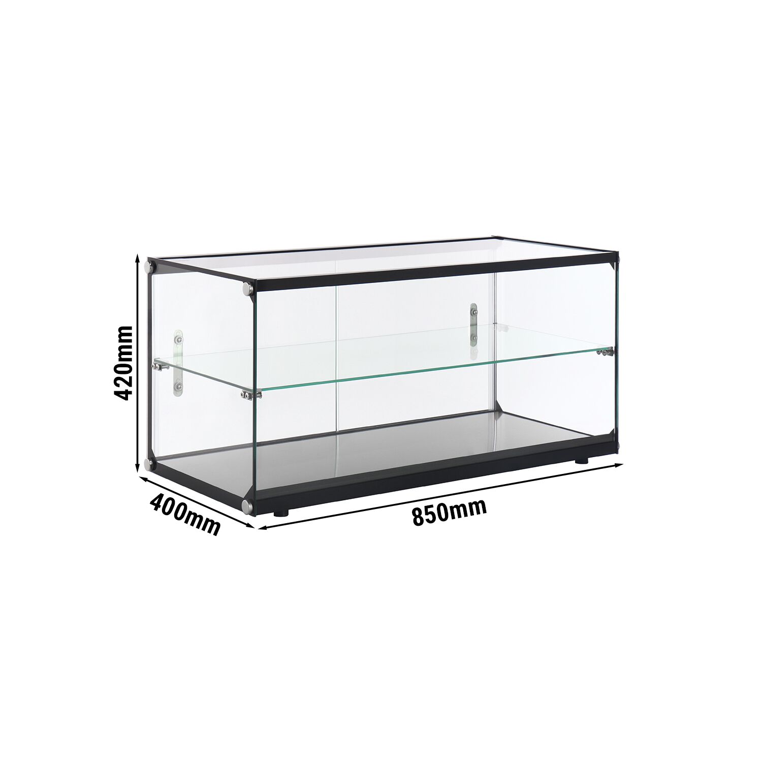 Vitrine de présentation réfrigérée pour assiettes - 850x420mm