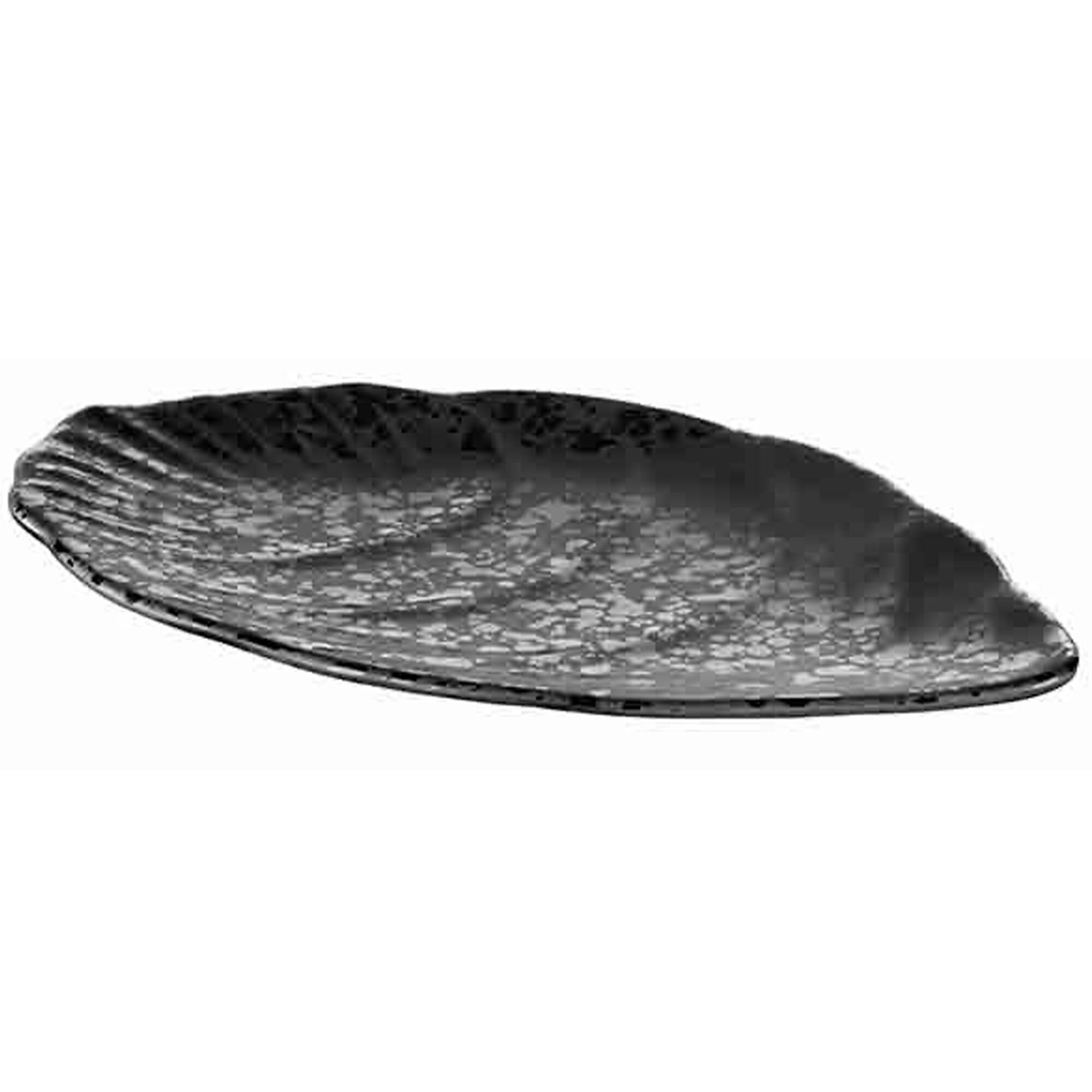 (6 pcs) Plateau de présentation - GLAMOUR - Mélamine - 250x155mm - Hauteur:15mm - Noir - empilable, compatible lave-vaisselle