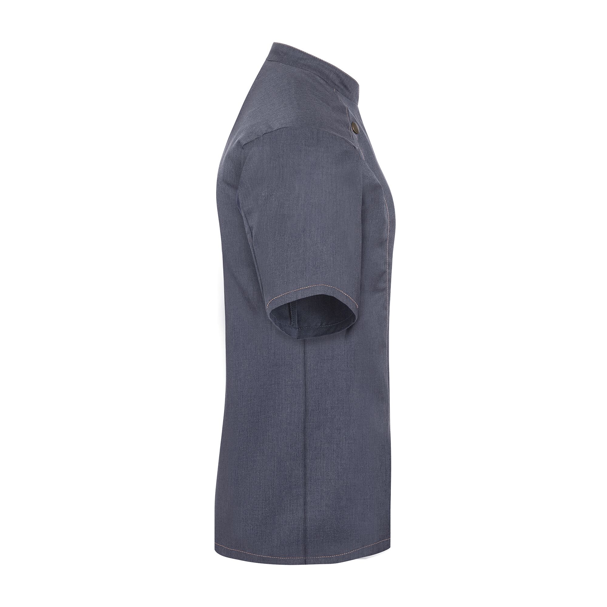 KARLOWSKY | Veste de cuisine manches courtes femme style jeans - Noir Vintage - Taille : 50