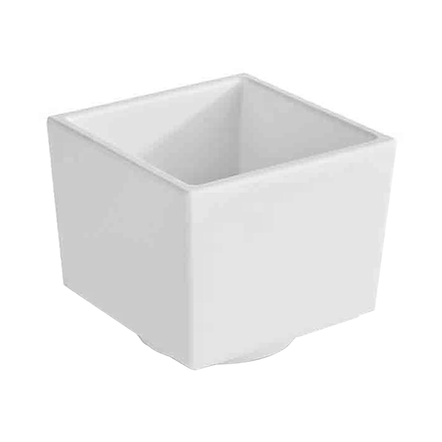 (6 pcs) Coupe - ASIA PLUS - Mélamine - 160ml - carré - lot de 6 - 75x75mm - Profondeur : 65mm - Blanc